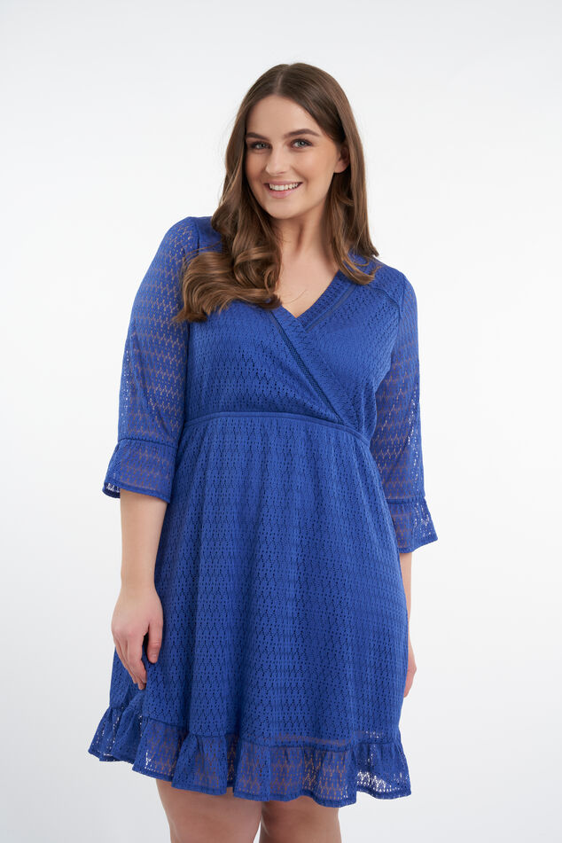 Robe portefeuille en dentelle image number 6