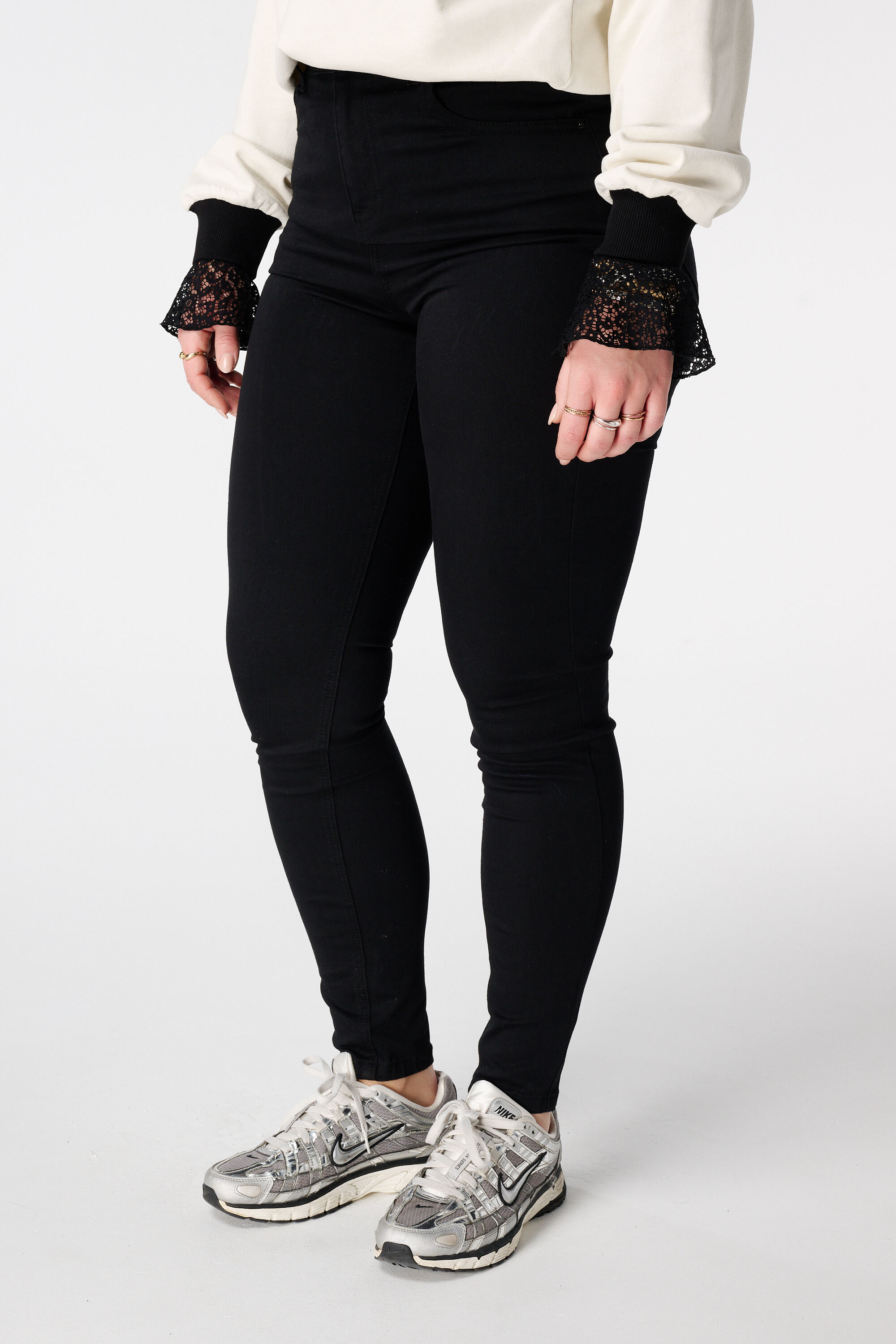 Jean skinny taille haute CHERRY image number 5