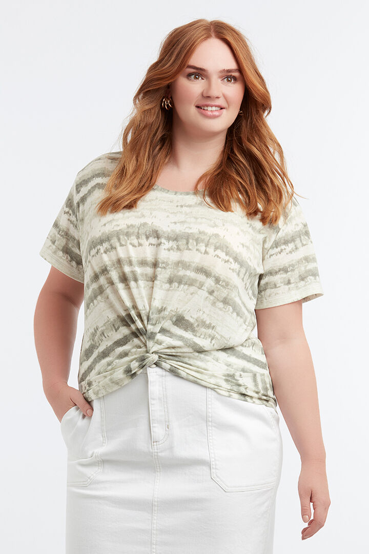 T-shirt effet tie-dye avec noeud image number 4