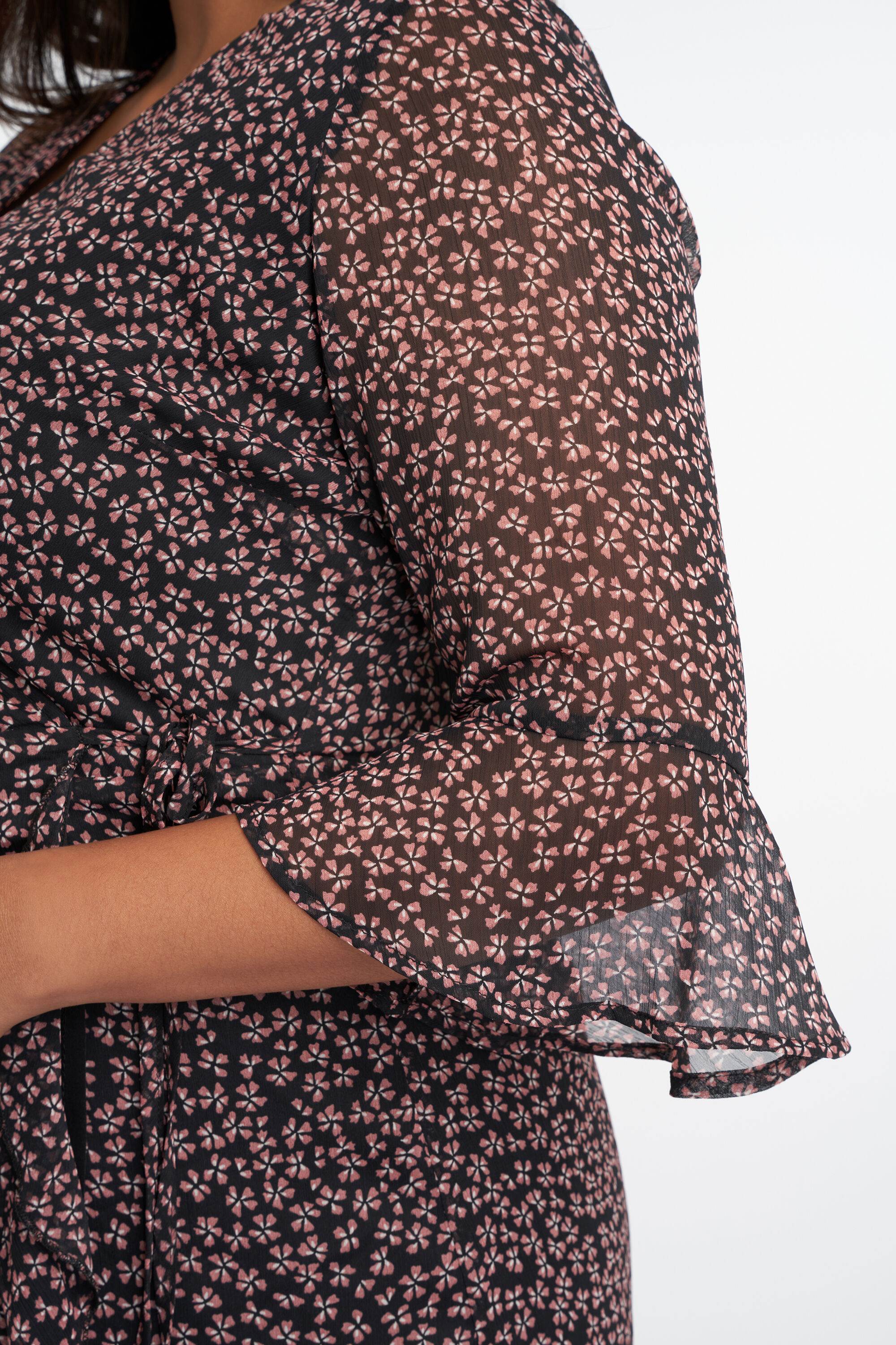 Robe portefeuille &agrave; imprim&eacute; image number 5