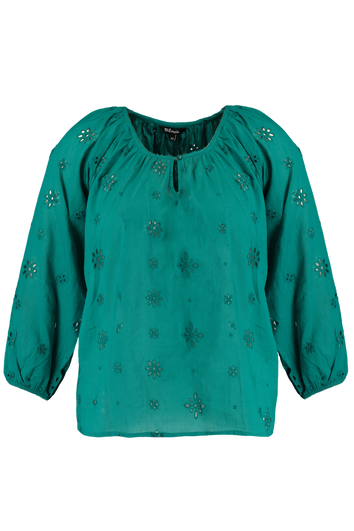 Chemisier &agrave; broderie anglaise