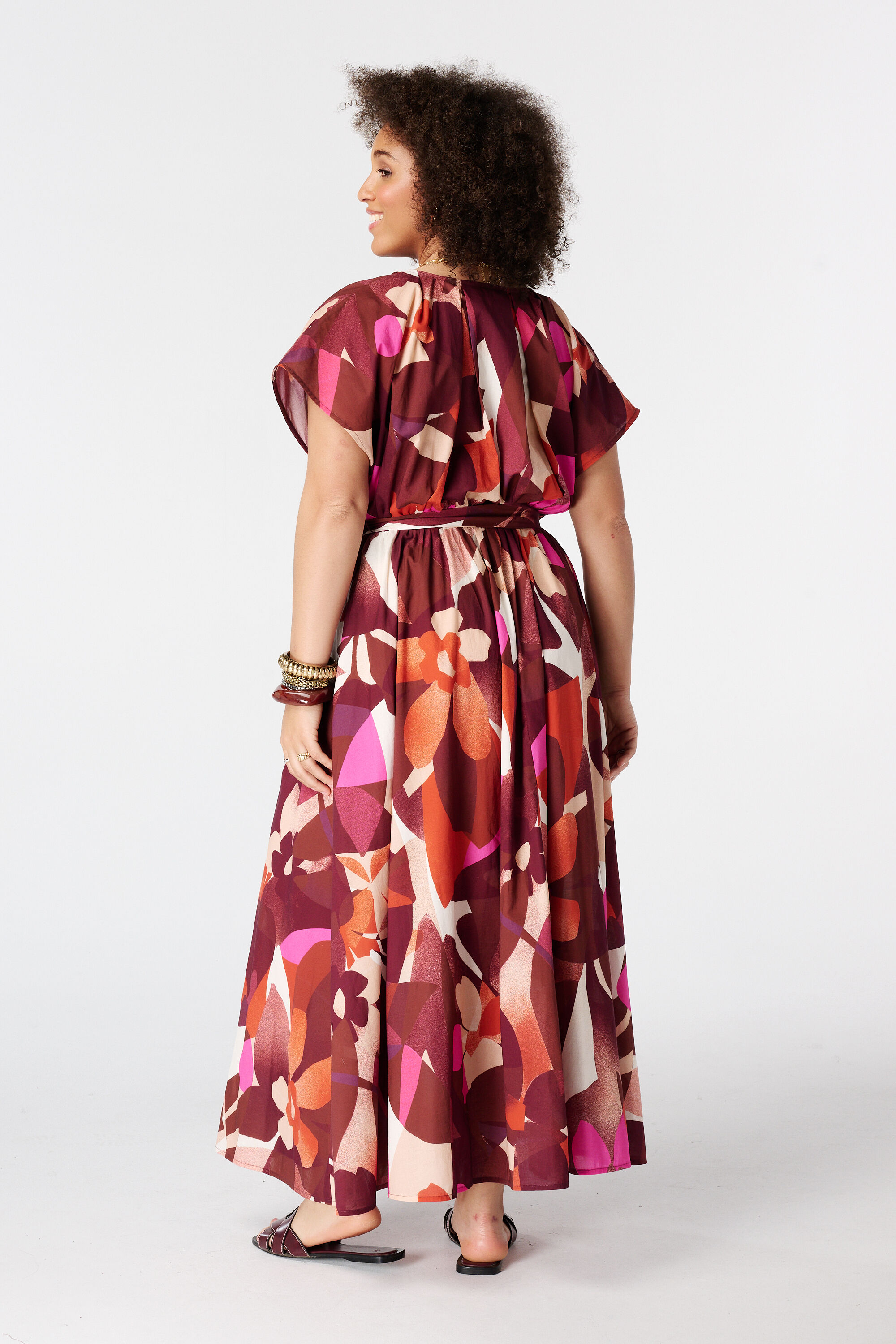Robe maxi avec ceinture image number 3