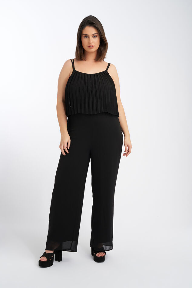 combinaison au tissu plissé image number 0