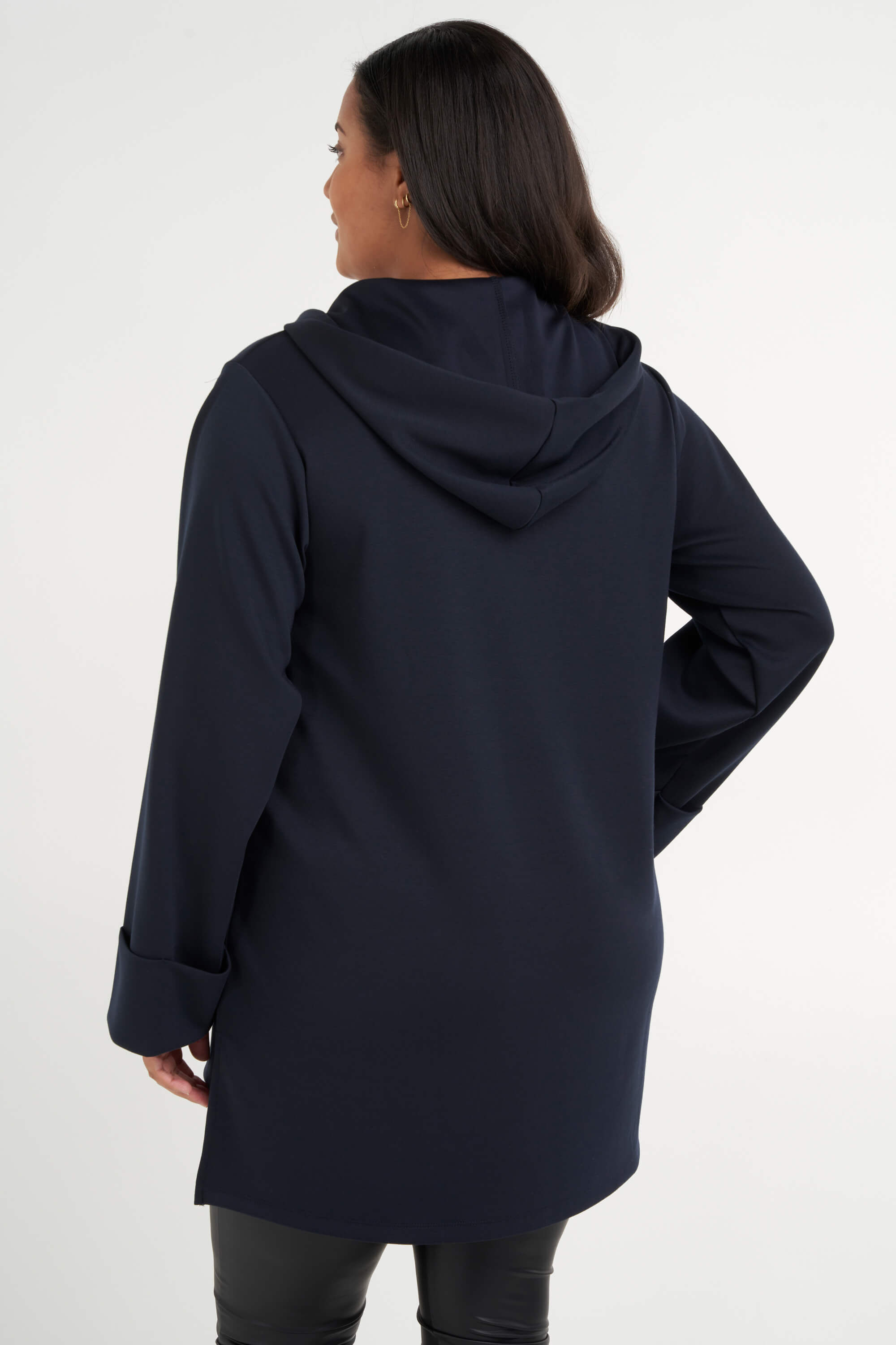 Sweat   &agrave; capuche long image number 3