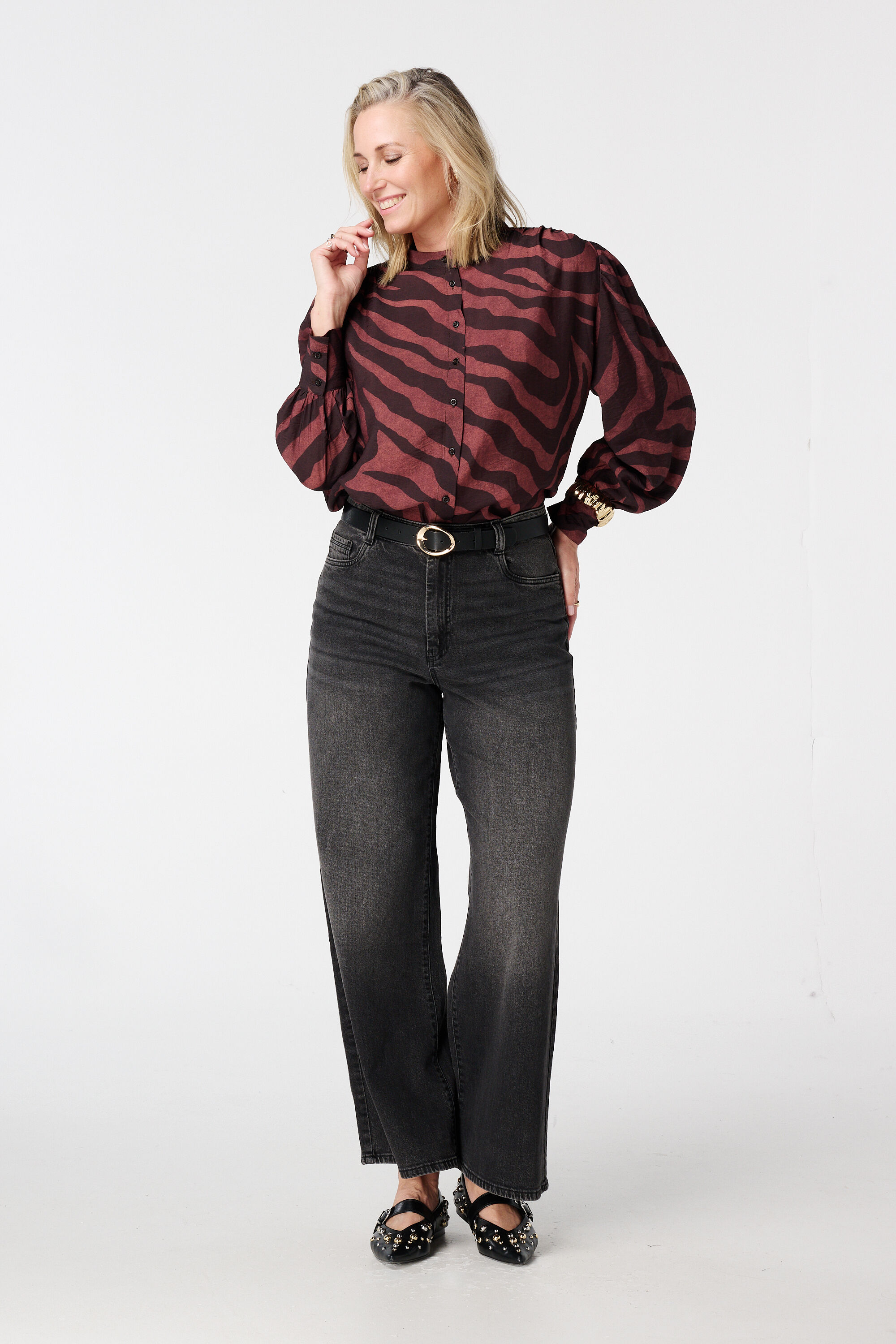 Blouse &agrave; imprim&eacute; animal image number 5