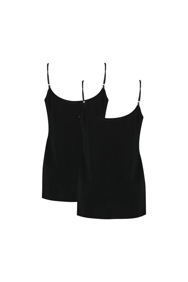 2 Débardeur en coton avec bretelles spaghetti image number 2