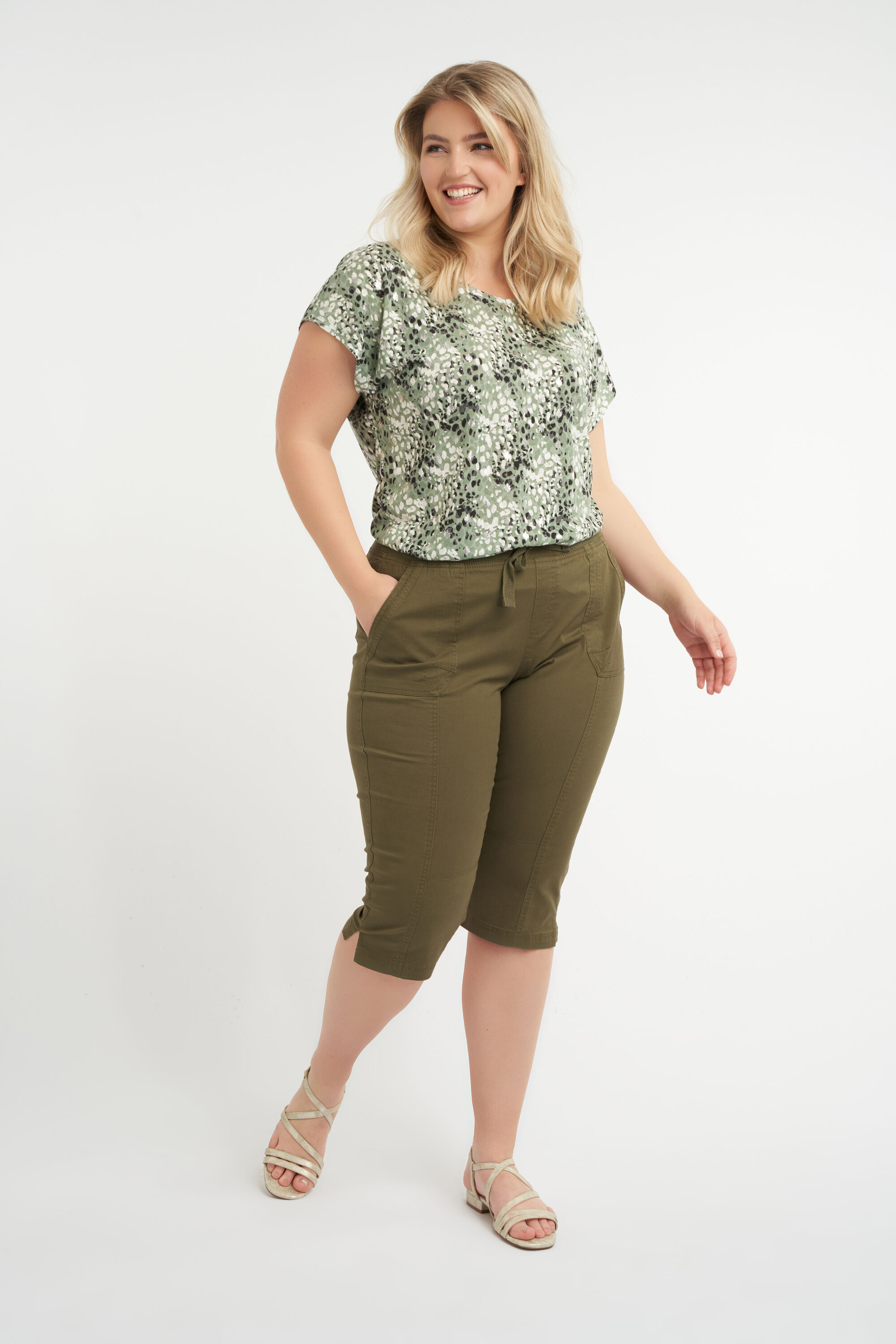 Femmes Pantacourt avec bande lastique MS Mode