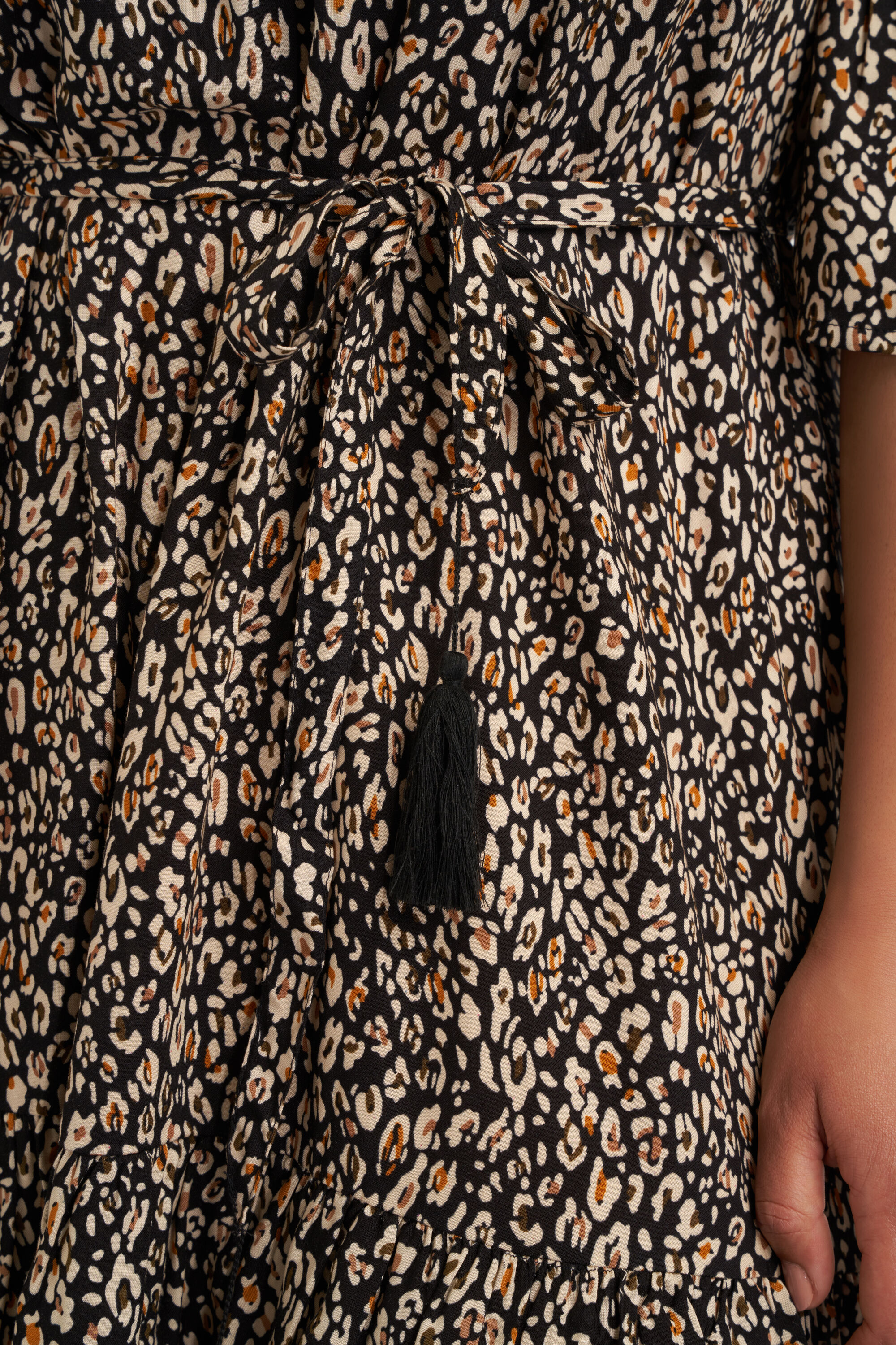 Robe imprim&eacute;e &agrave; &eacute;paules d&eacute;nud&eacute;es image number 5