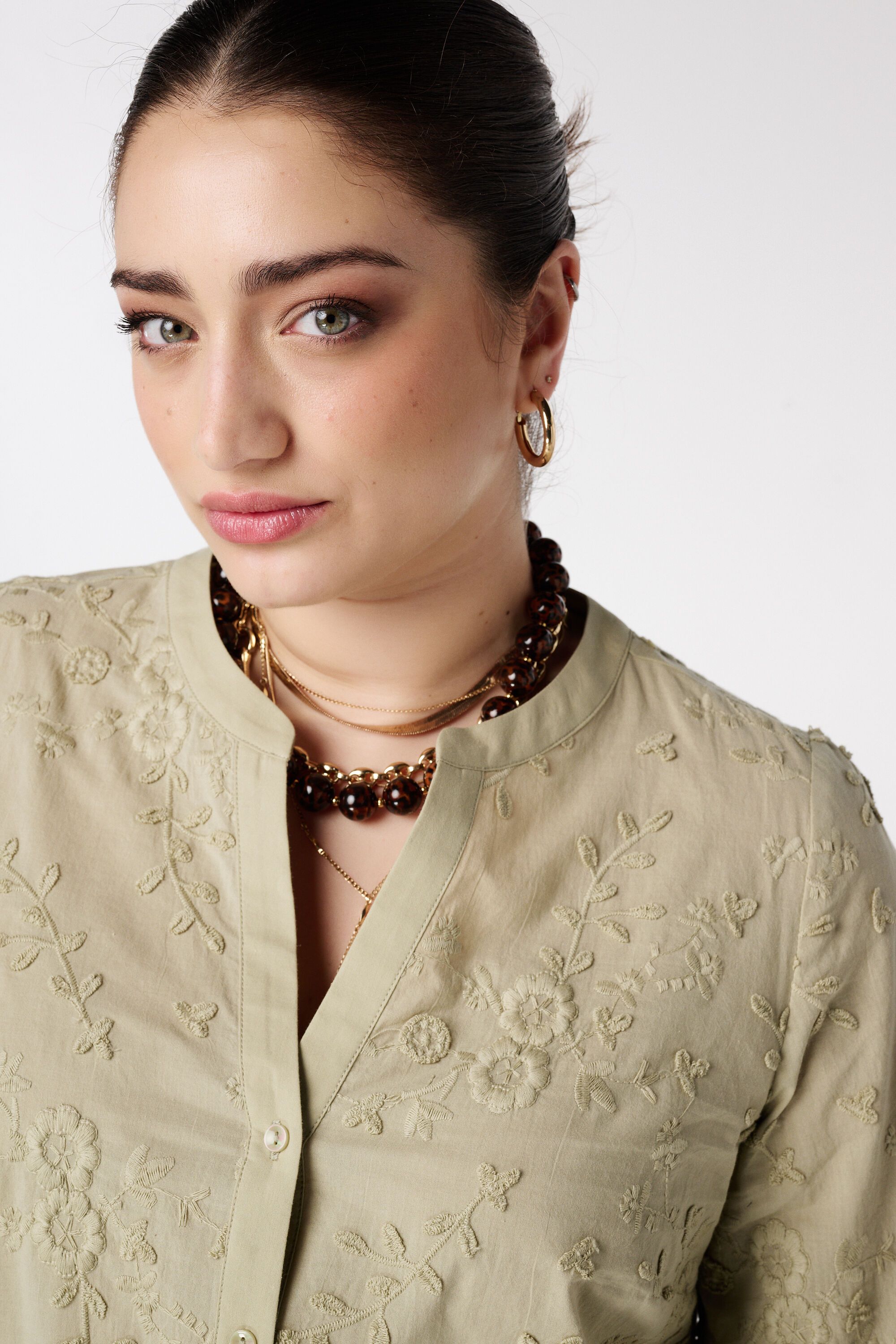 Blouse &agrave; imprim&eacute; fleuri 3D image number 4