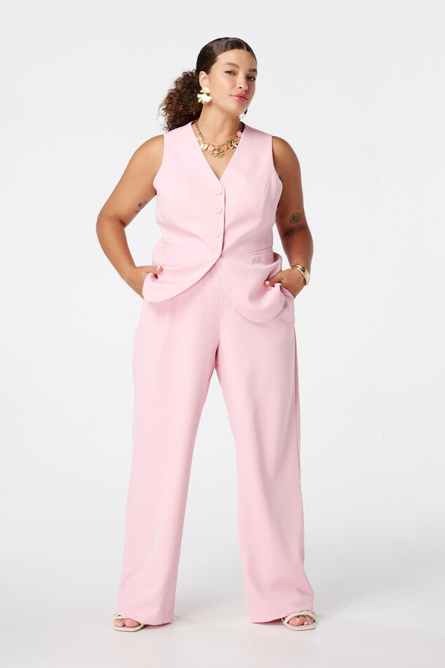 Pantalon avec taille élastiquée image number 0