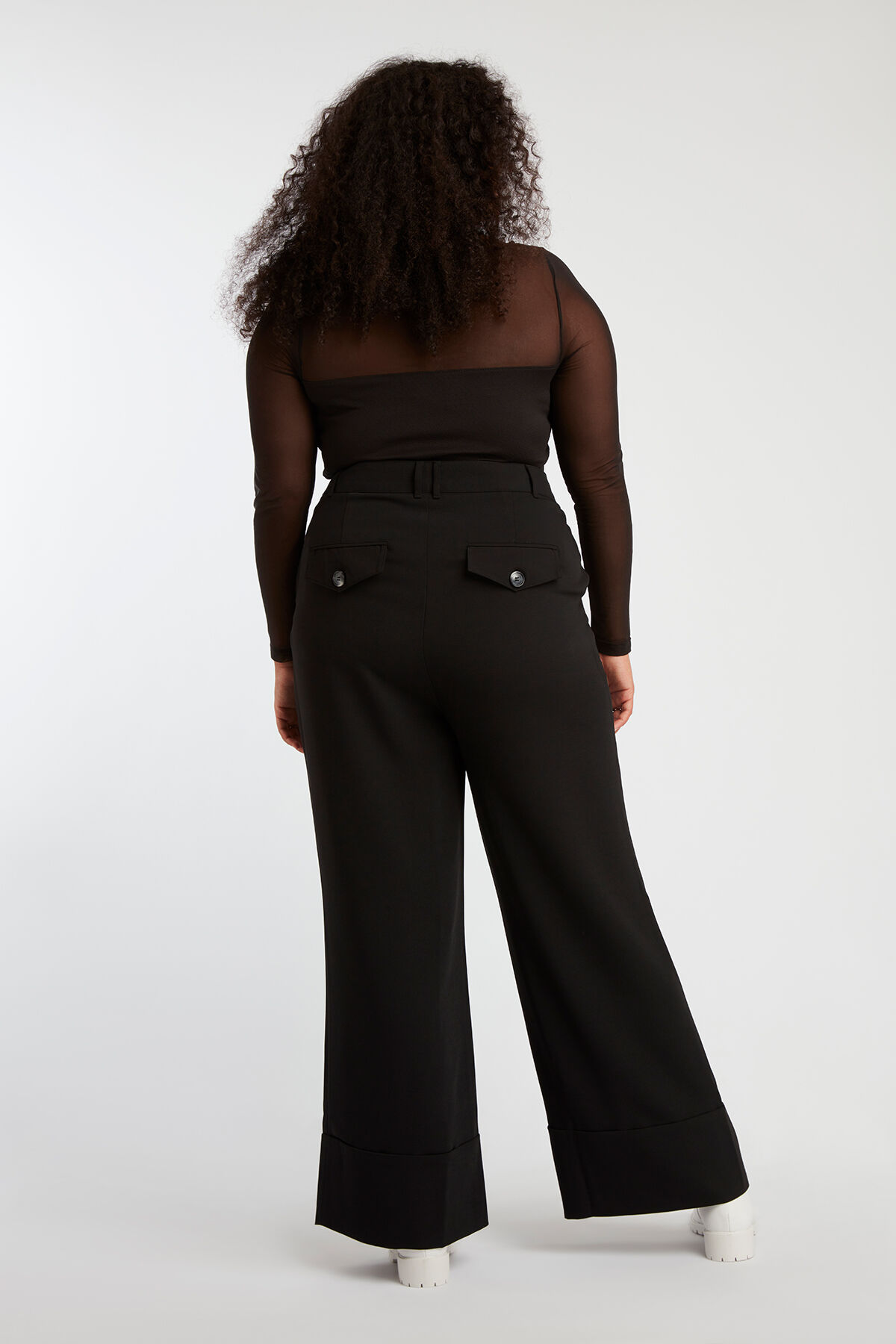 Pantalon large pliss&eacute; image number 5