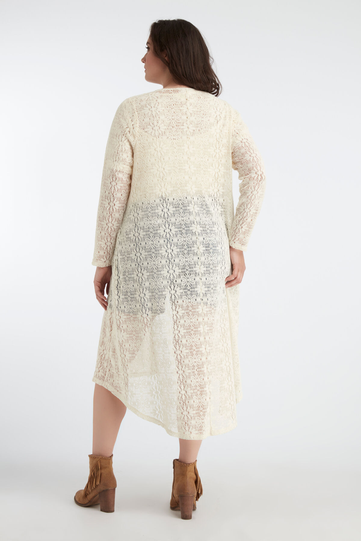 Cardigan long en dentelle image number 4