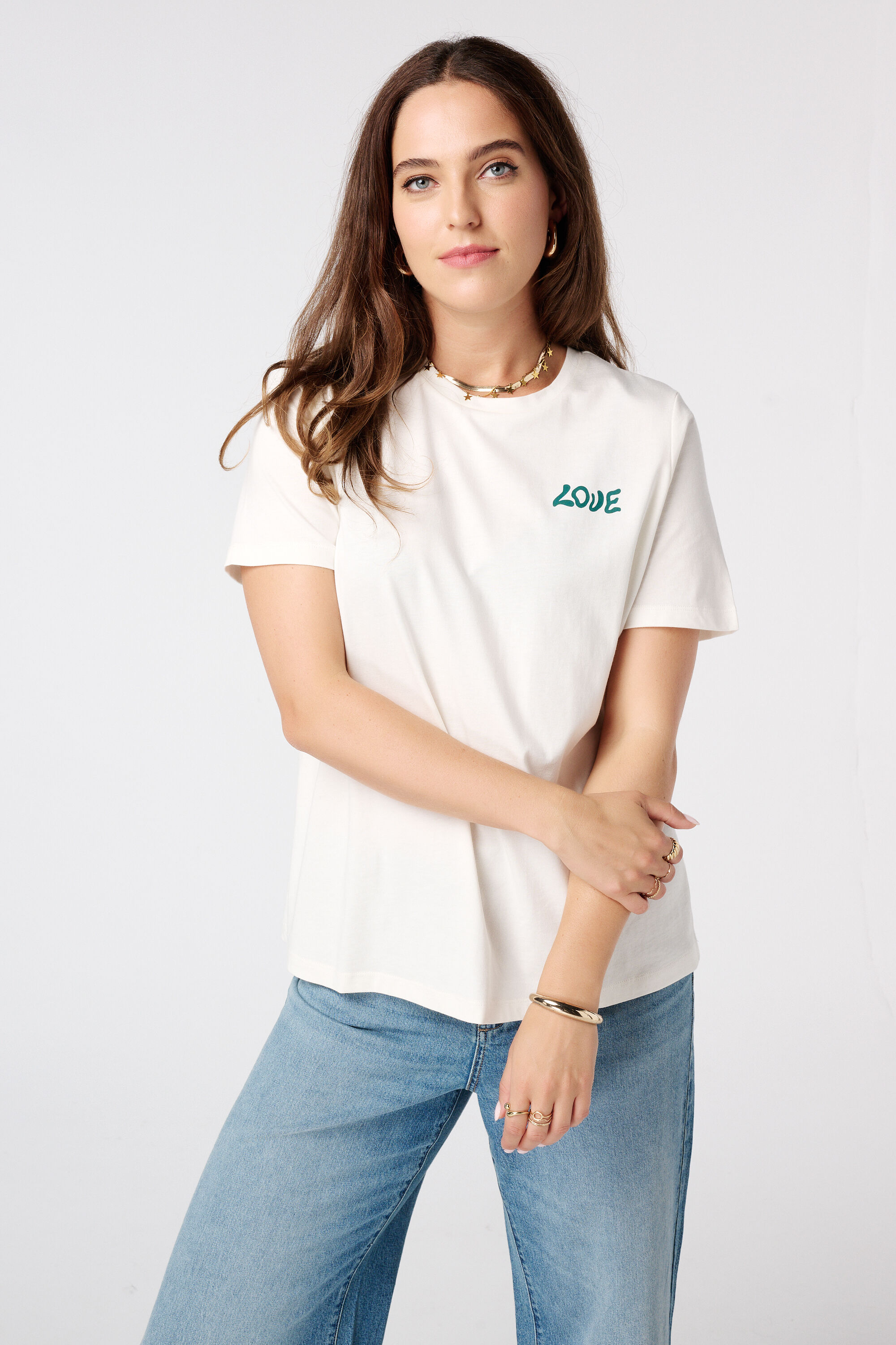 T-shirt &agrave; imprim&eacute; fleuri image number 3