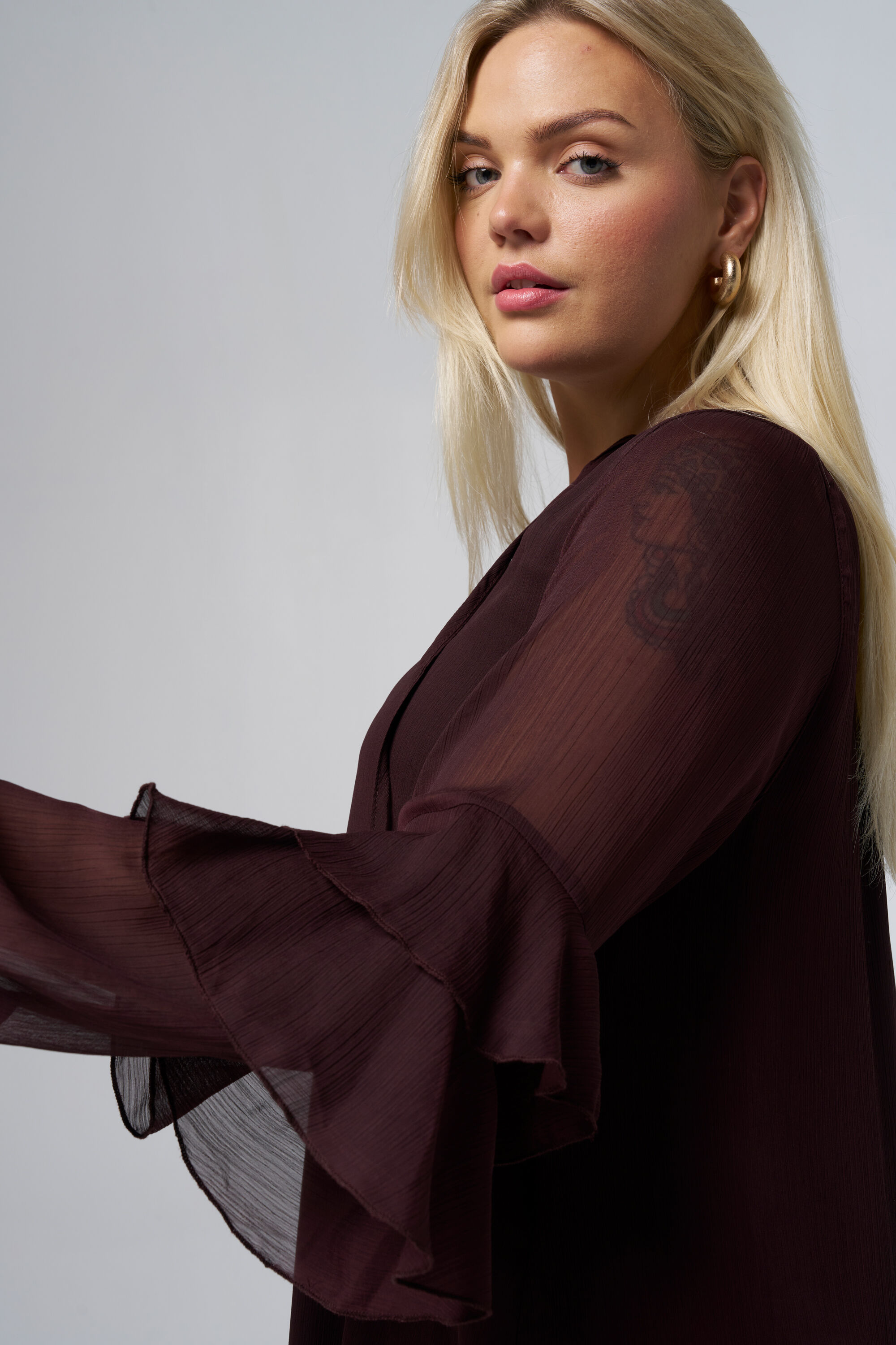 Robe &agrave; manches volant&eacute;es image number 4