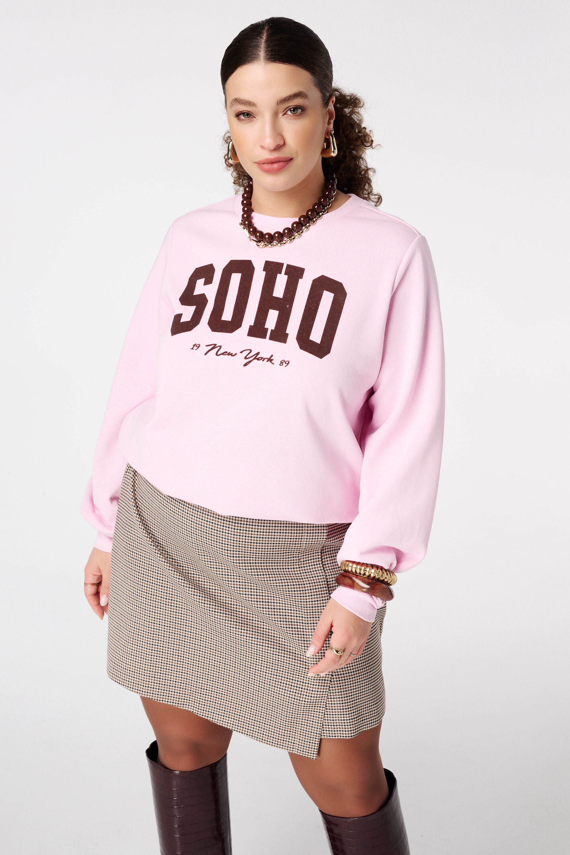 Sweat-shirt avec inscription
