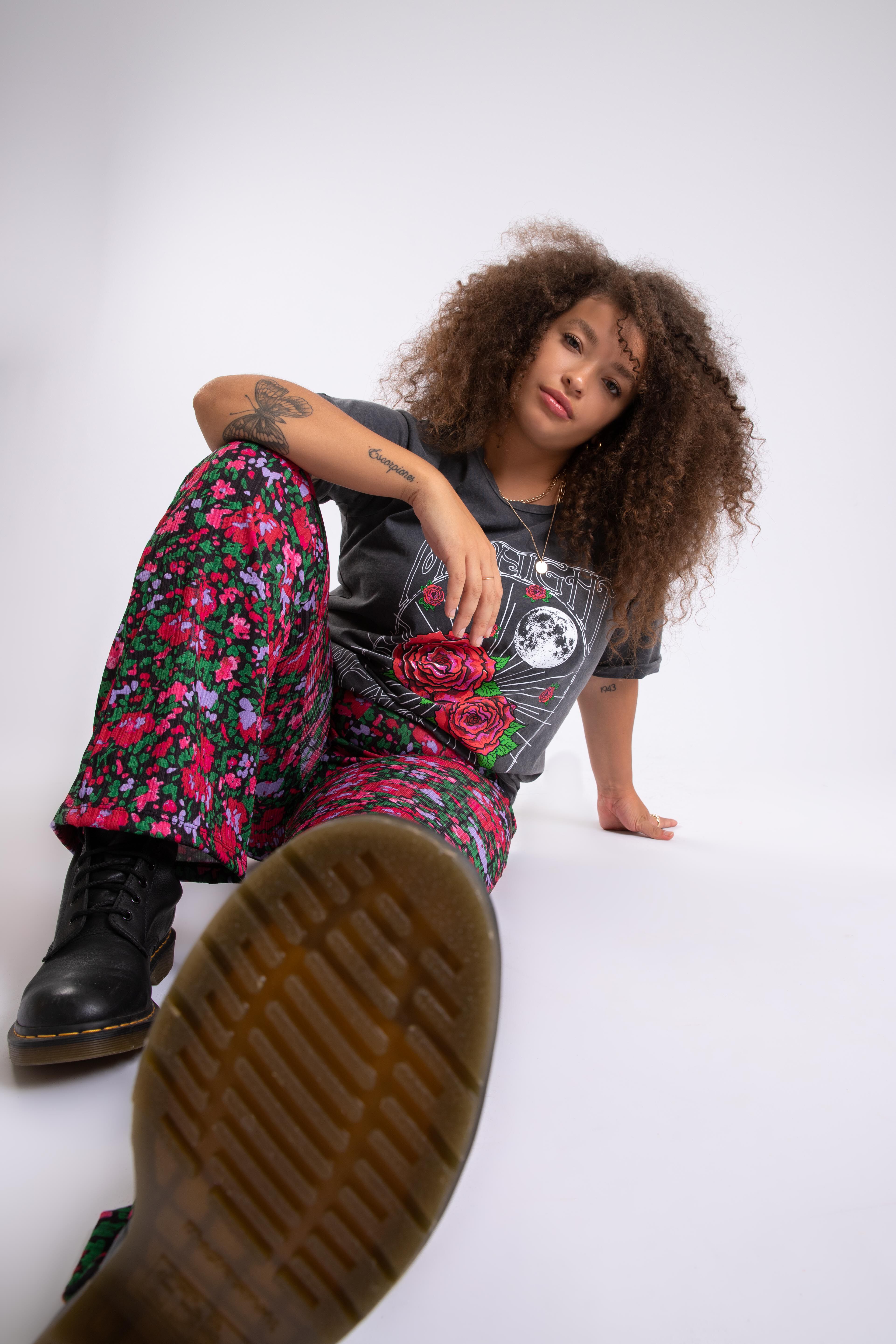 Legging &eacute;vas&eacute; &agrave; imprim&eacute;  image number 6