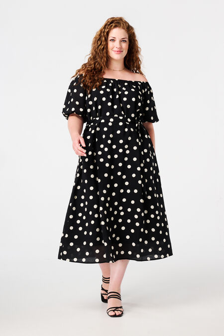 Robe midi à pois Robe midi à pois