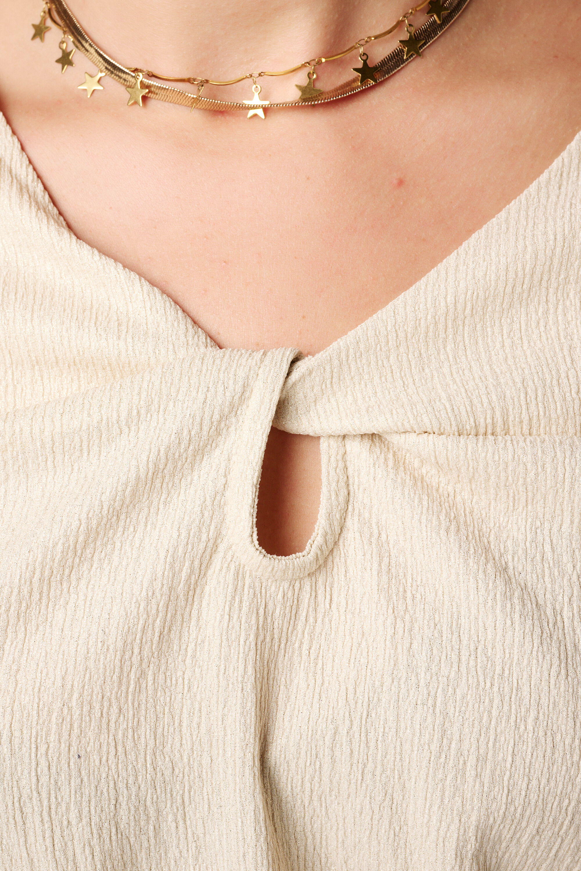 Haut avec imprim&eacute; m&eacute;tallis&eacute; image number 6