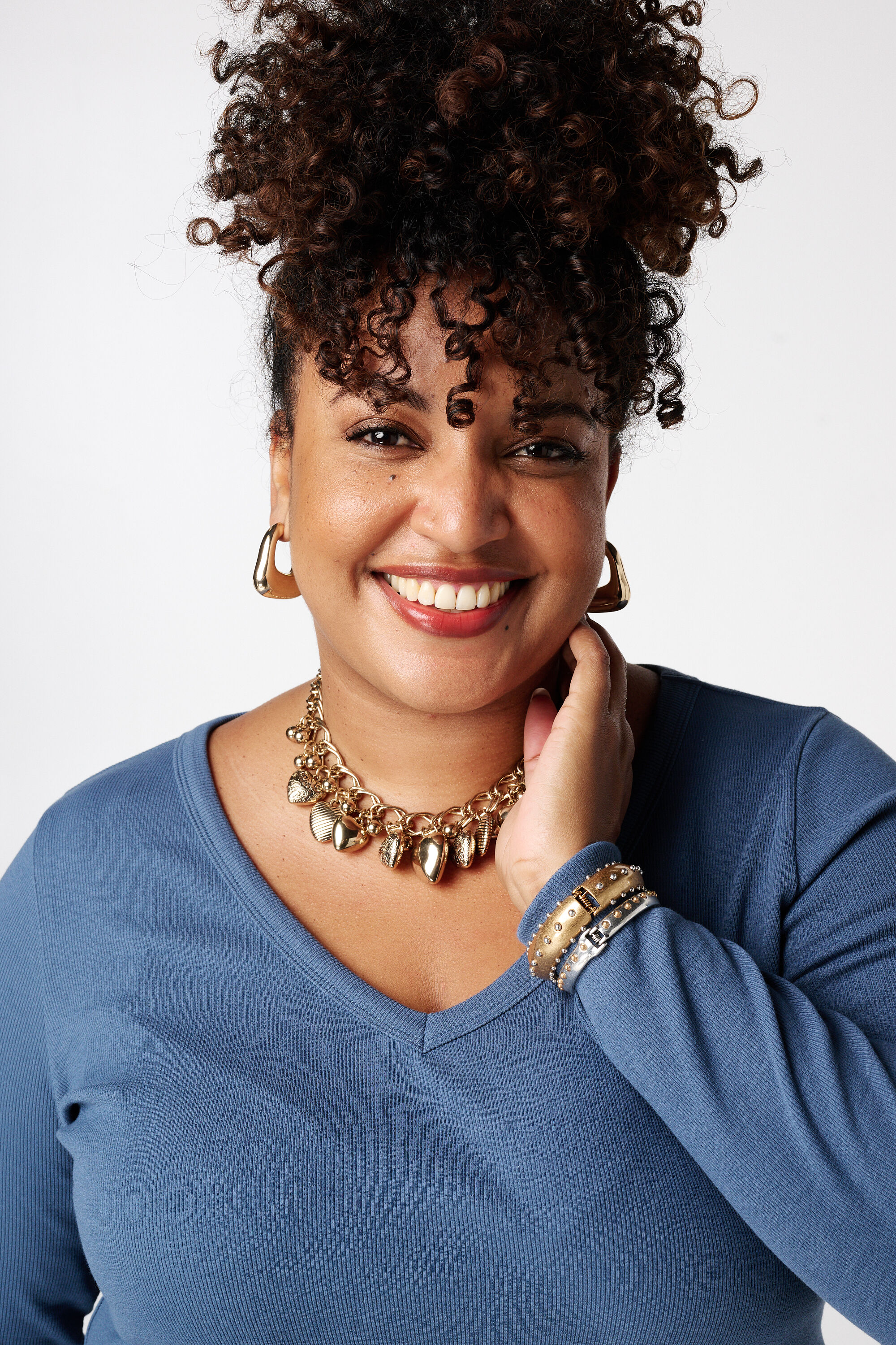 Haut c&ocirc;tel&eacute; &agrave; manches longues image number 4