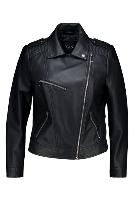 Veste style motard en similicuir Veste style motard en similicuir