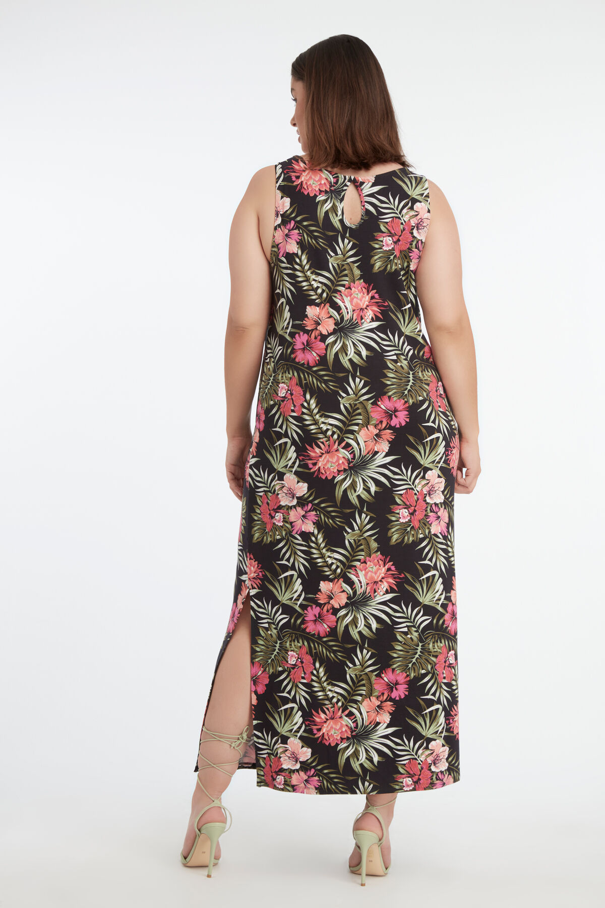 Robe maxi avec fente image number 4