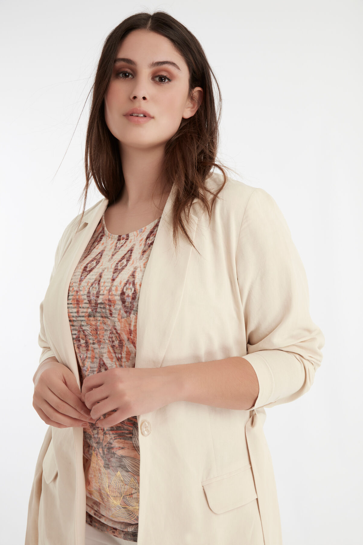 Blazer ceintur&eacute; image number 3