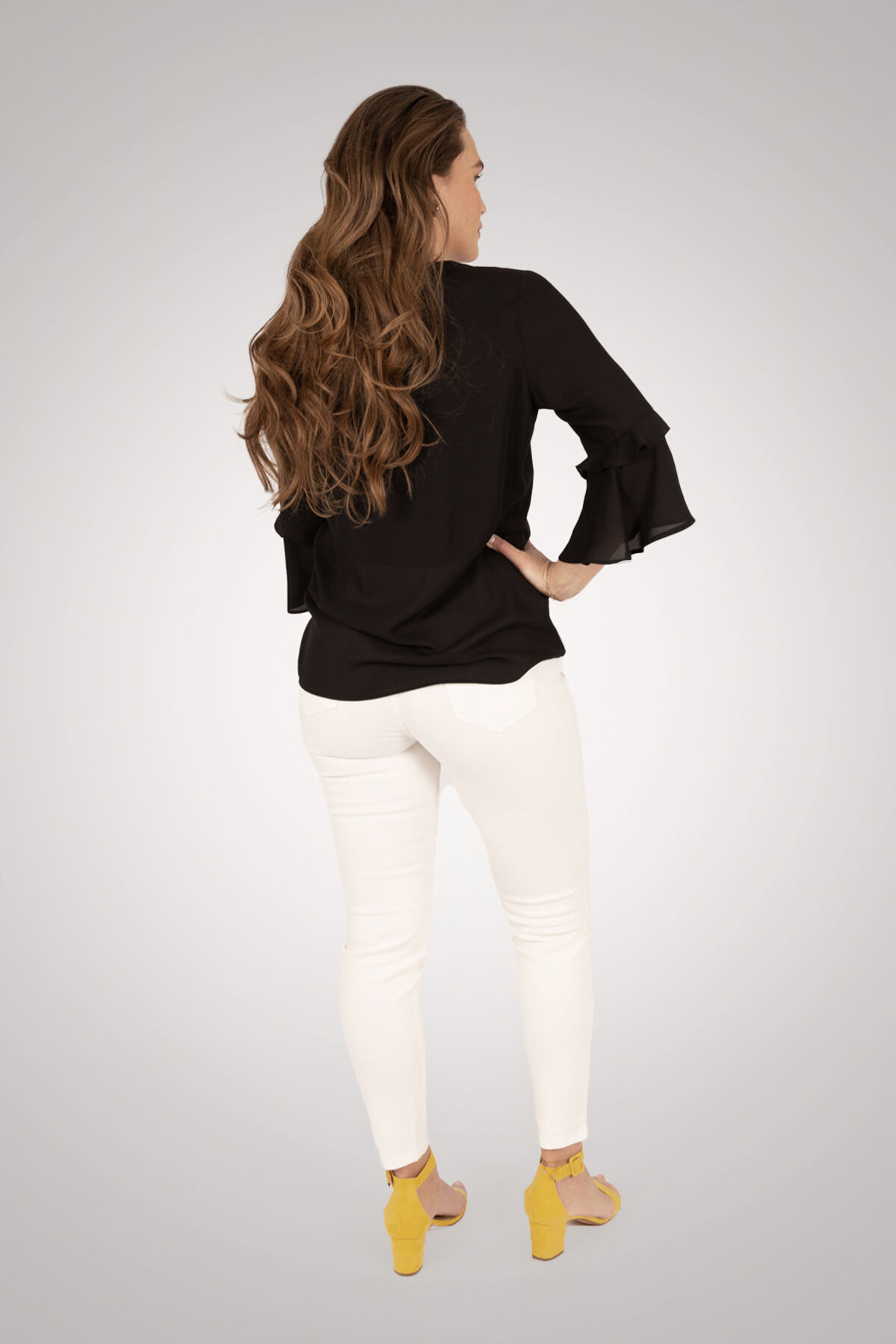 Chemisier &agrave; volants image number 4