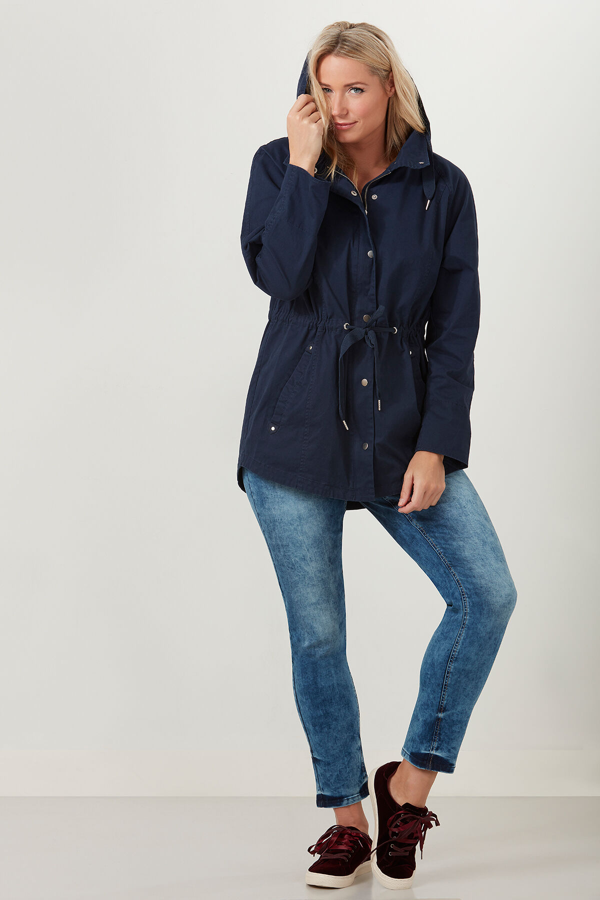 Parka non doubl&eacute; avec texte imprim&eacute; image number 4
