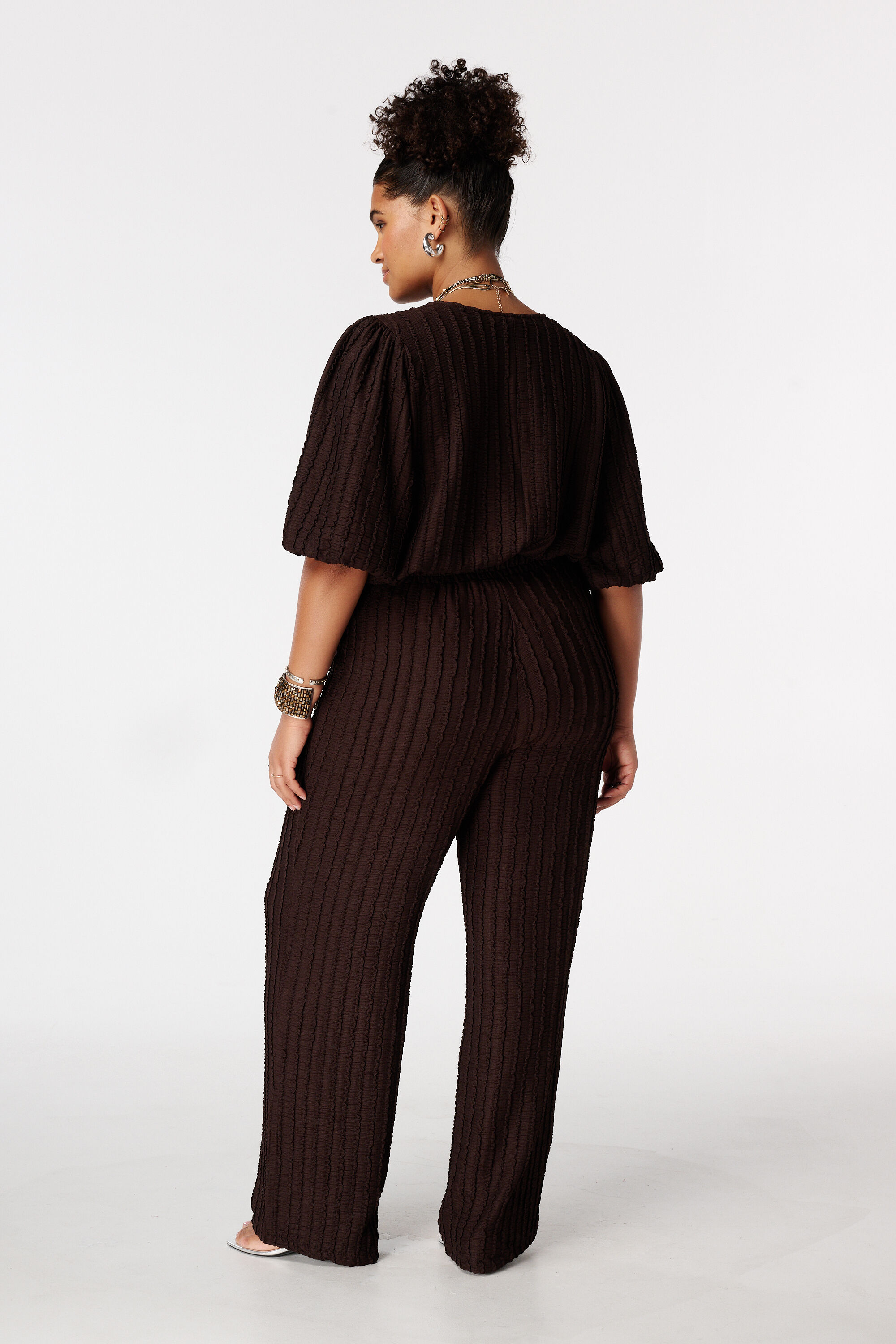 Pantalon avec taille &eacute;lastique image number 3