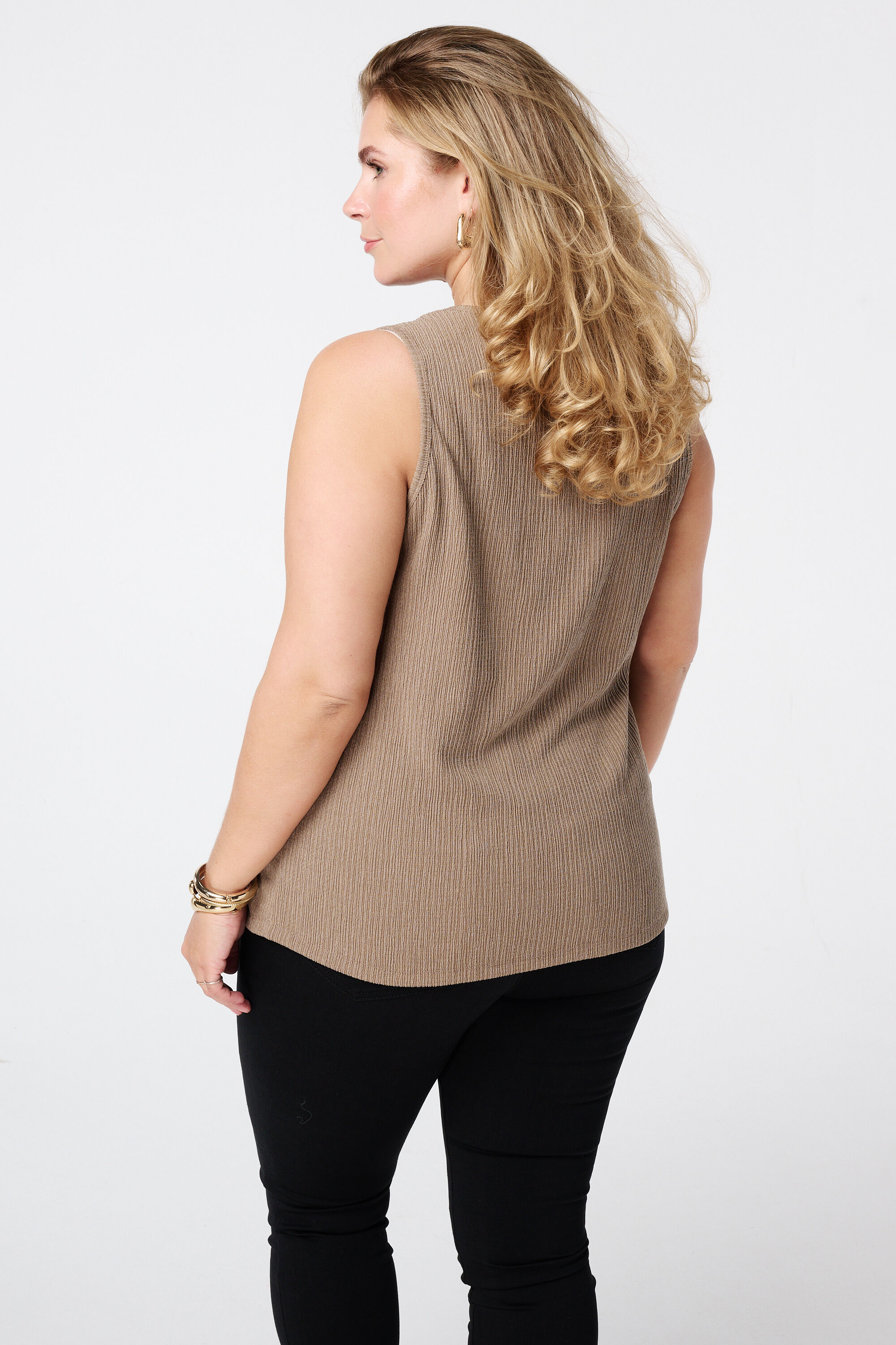 Haut sans manches avec col rond  image number 3