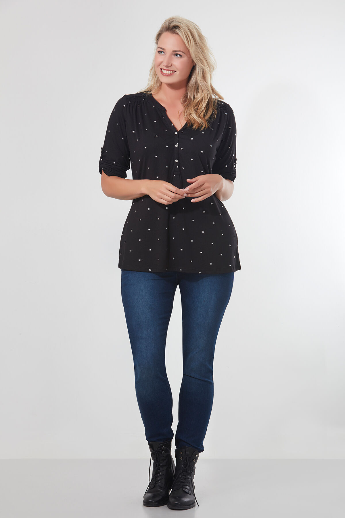 Haut imprim&eacute; brillant image number 3