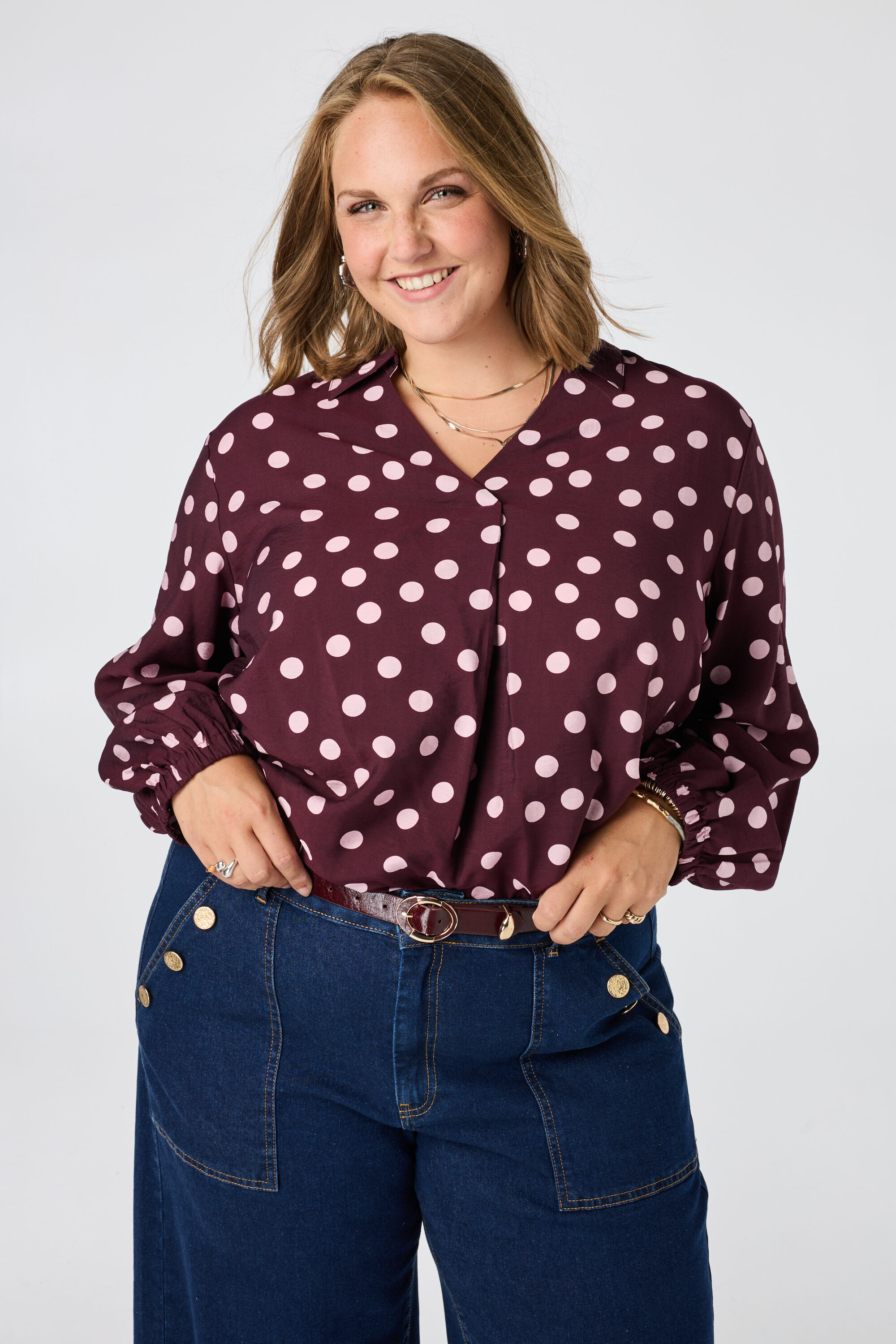 Blouse &agrave; pois image number 0