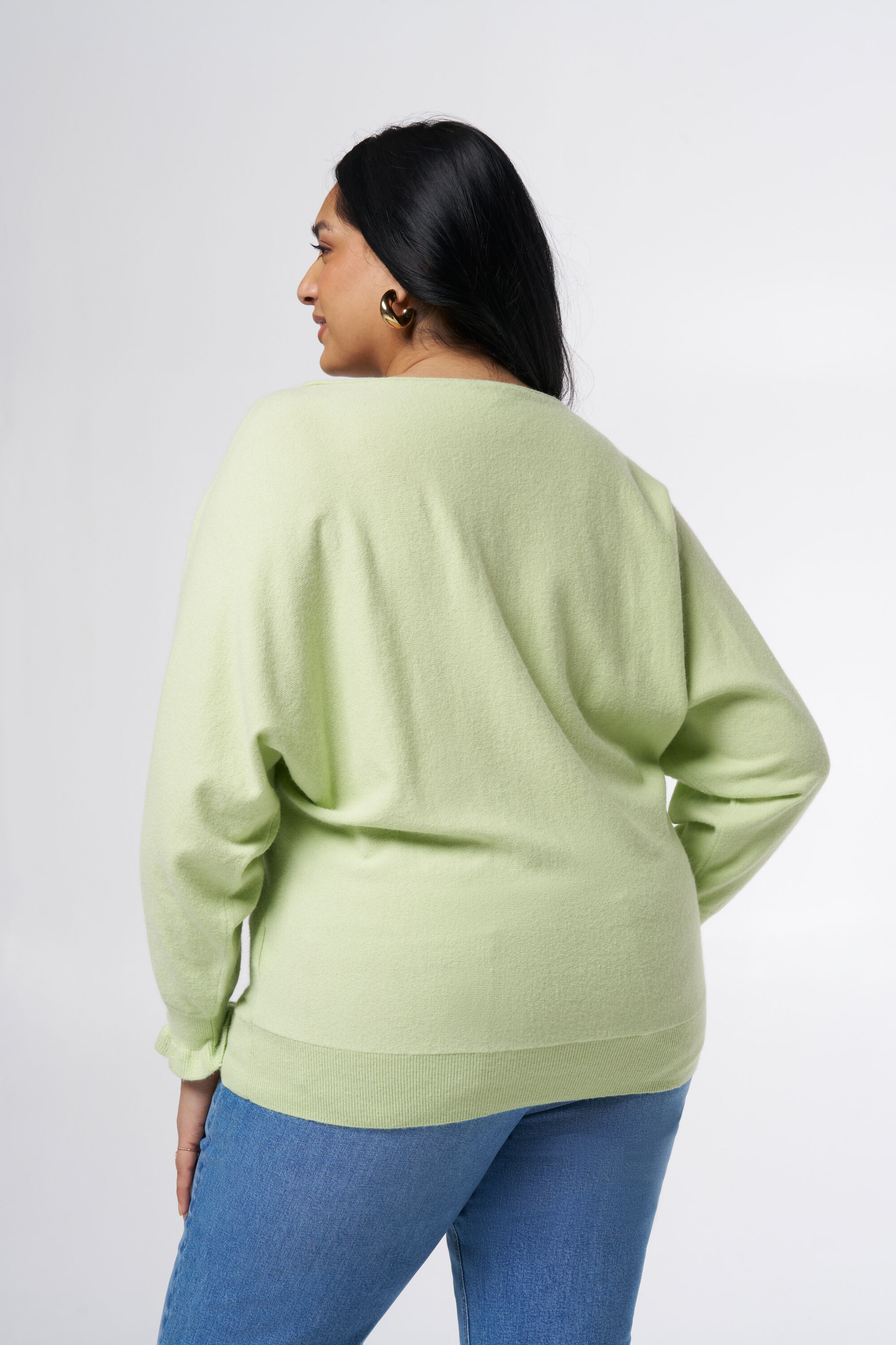 Pull en maille avec col bateau image number 3