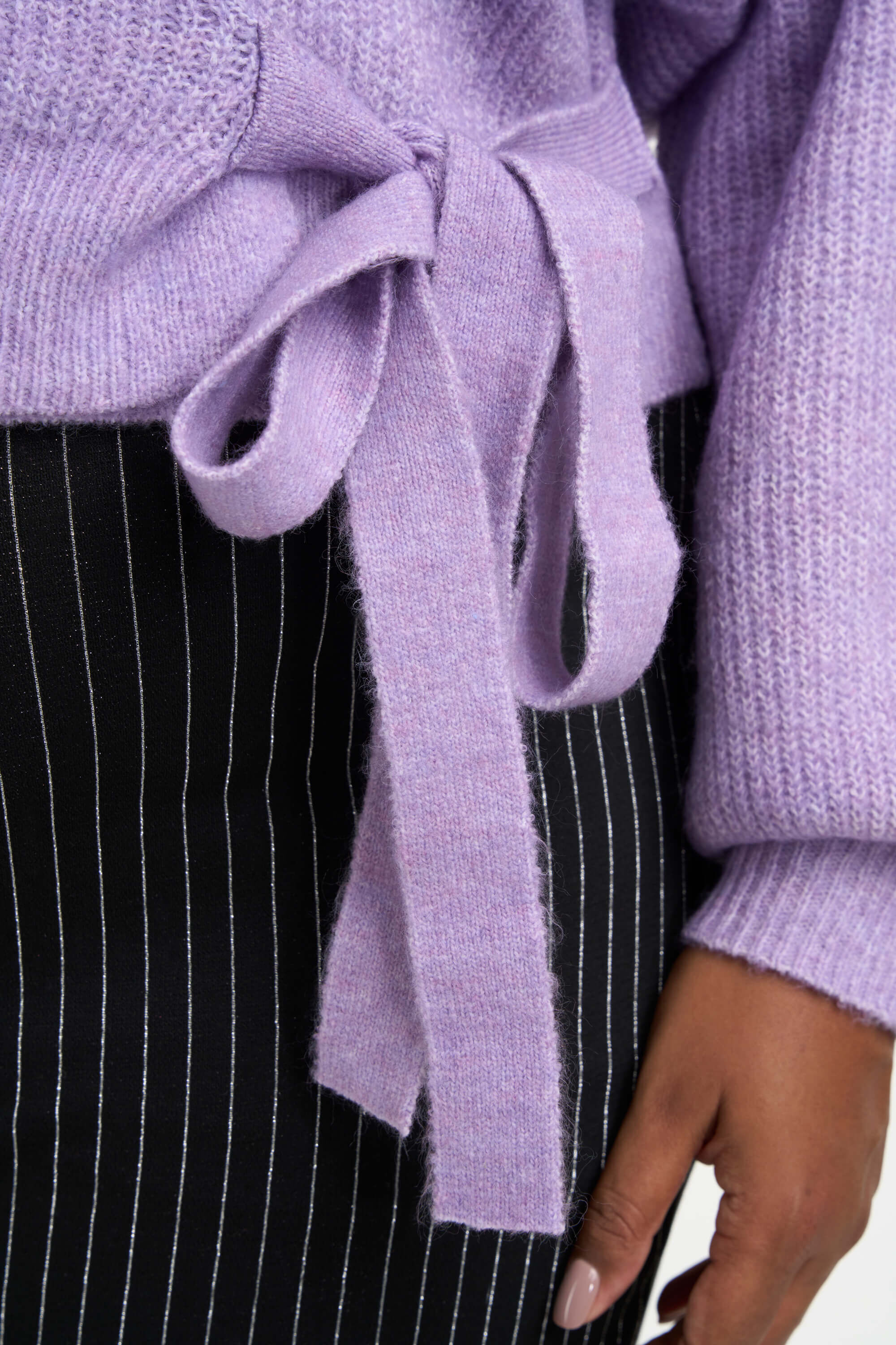 Gilet portefeuille en mailles  image number 5