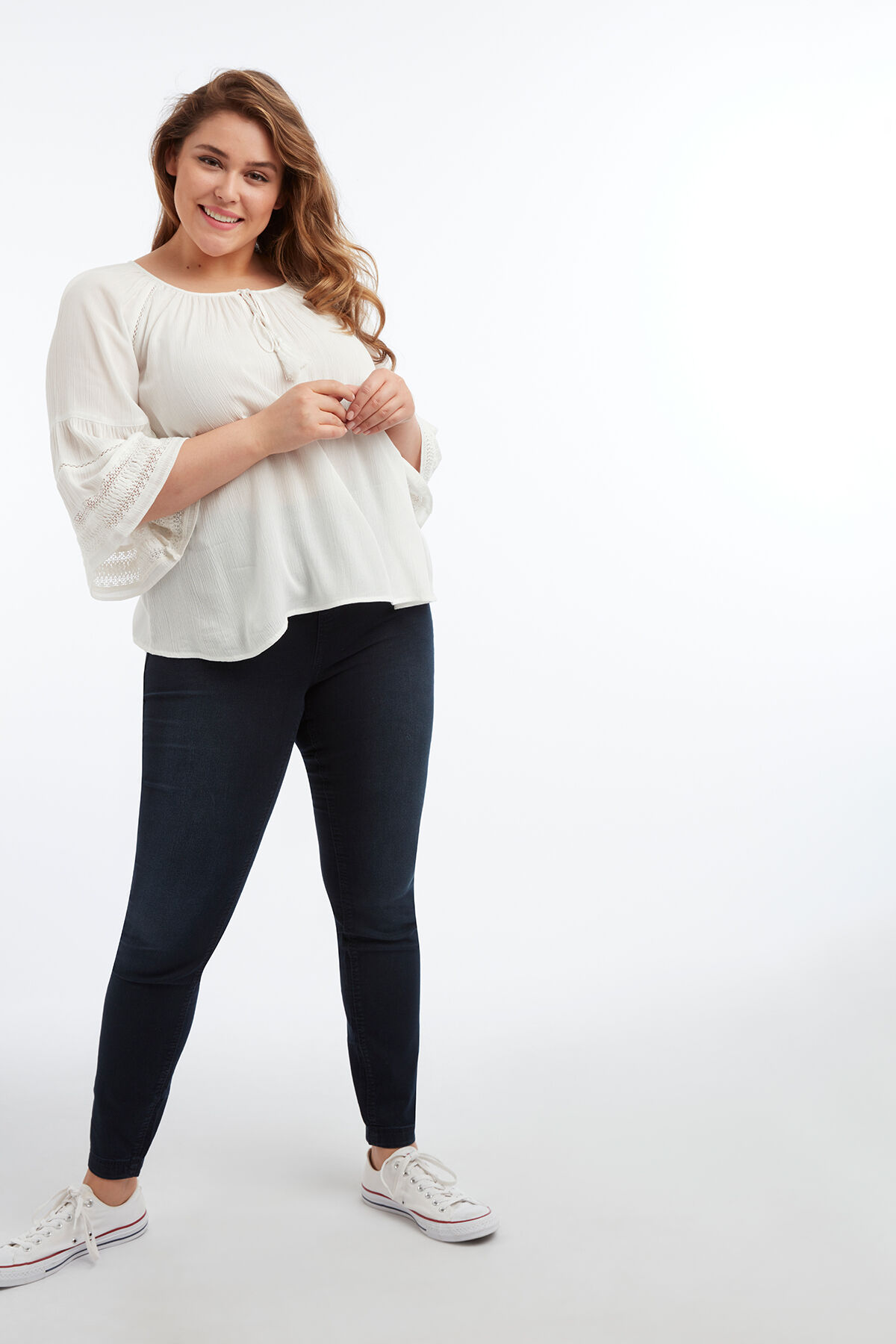 Chemisier &agrave; manches cloche image number 3