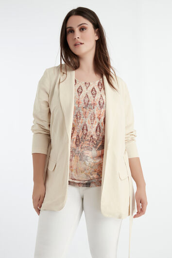 Blazer ceintur&eacute;