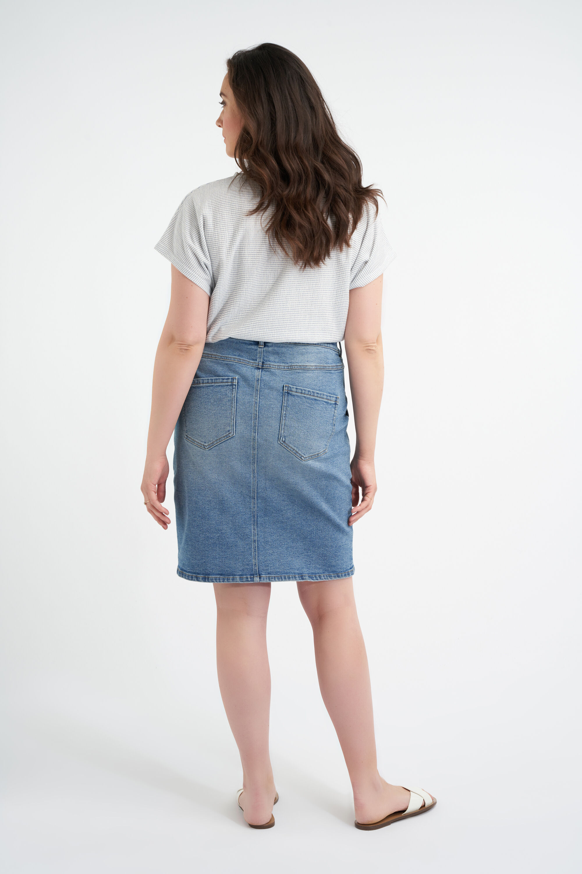 Jupe Denim boutonn&eacute;e  image number 3