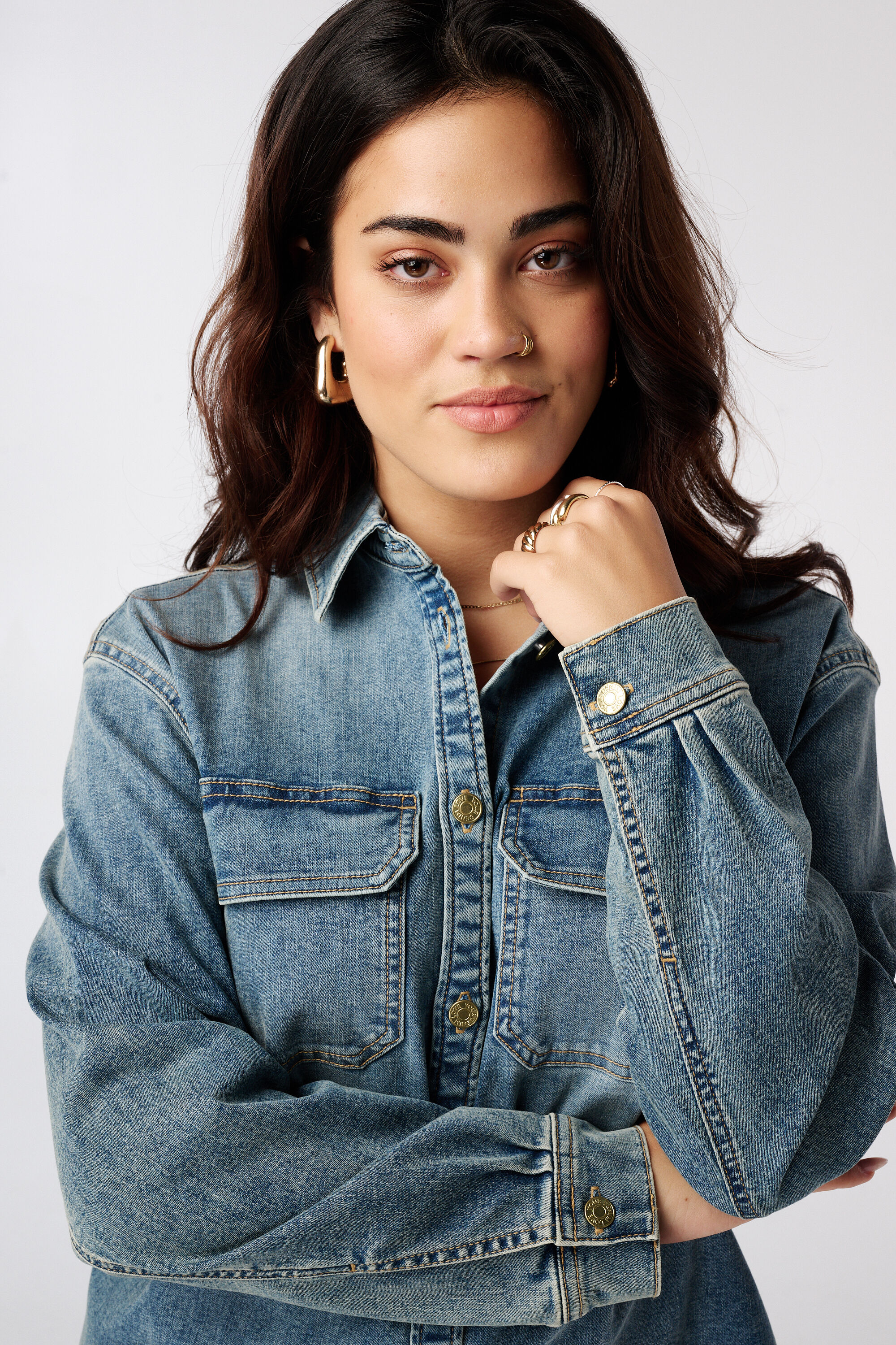 Blouse en denim image number 4