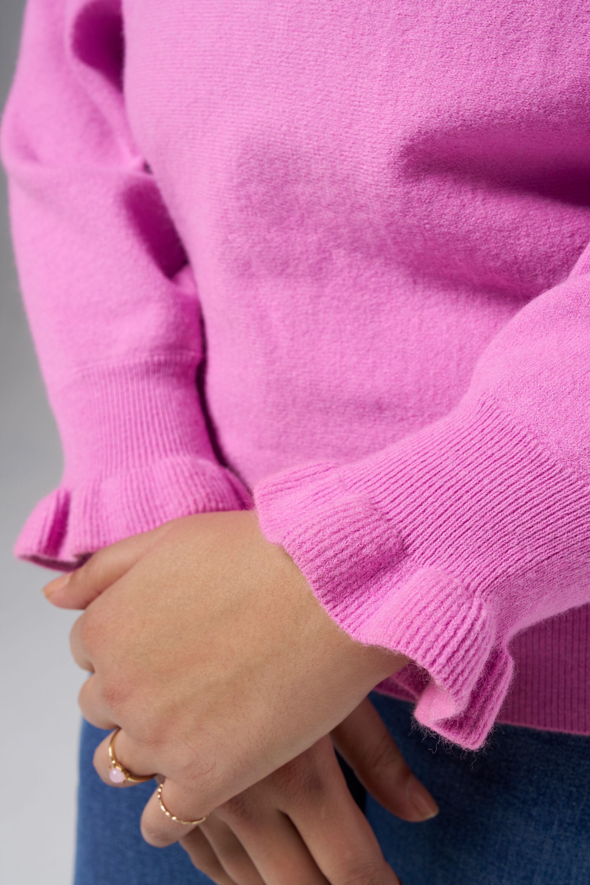 Pull en maille avec col bateau image number 4