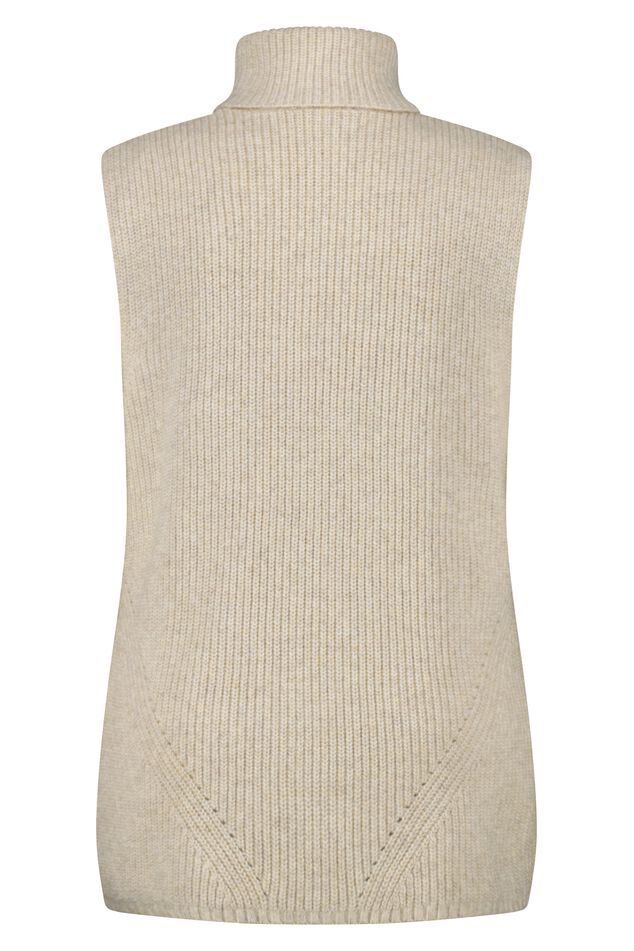 Spencer en maille avec col roulé image number 2