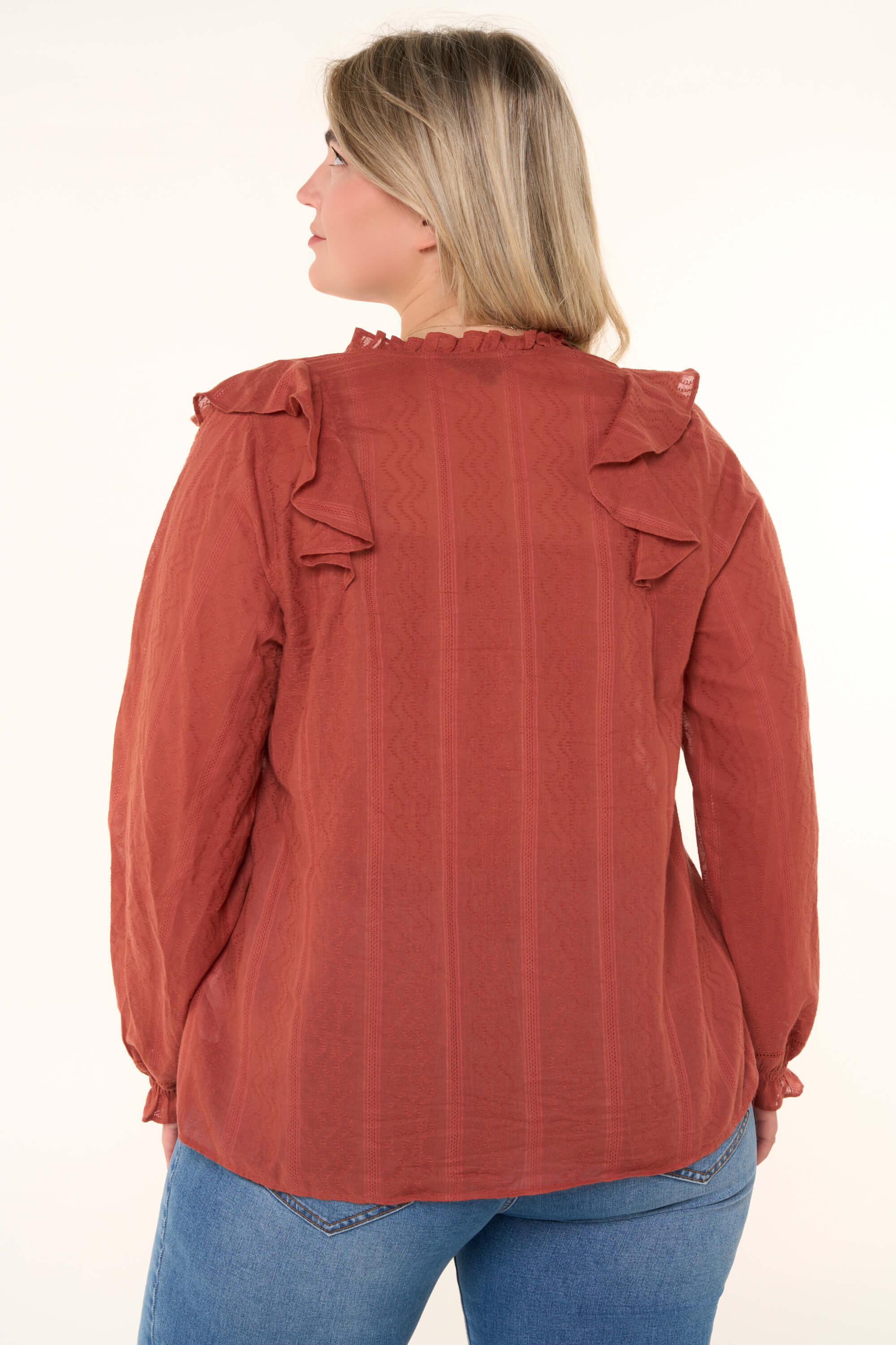 Chemisier &agrave; manches ballon image number 4