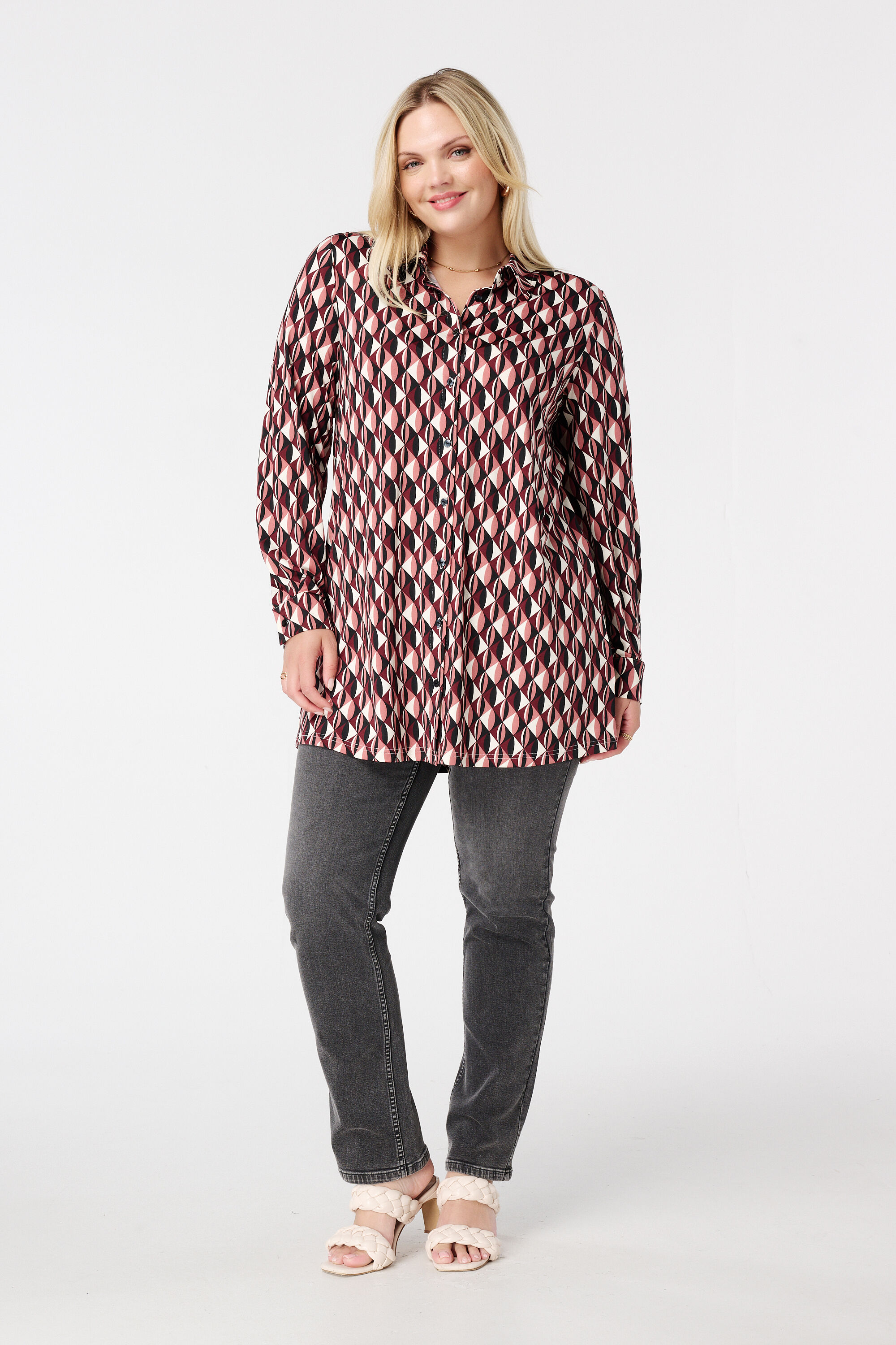 Blouse longue imprim&eacute;e image number 5