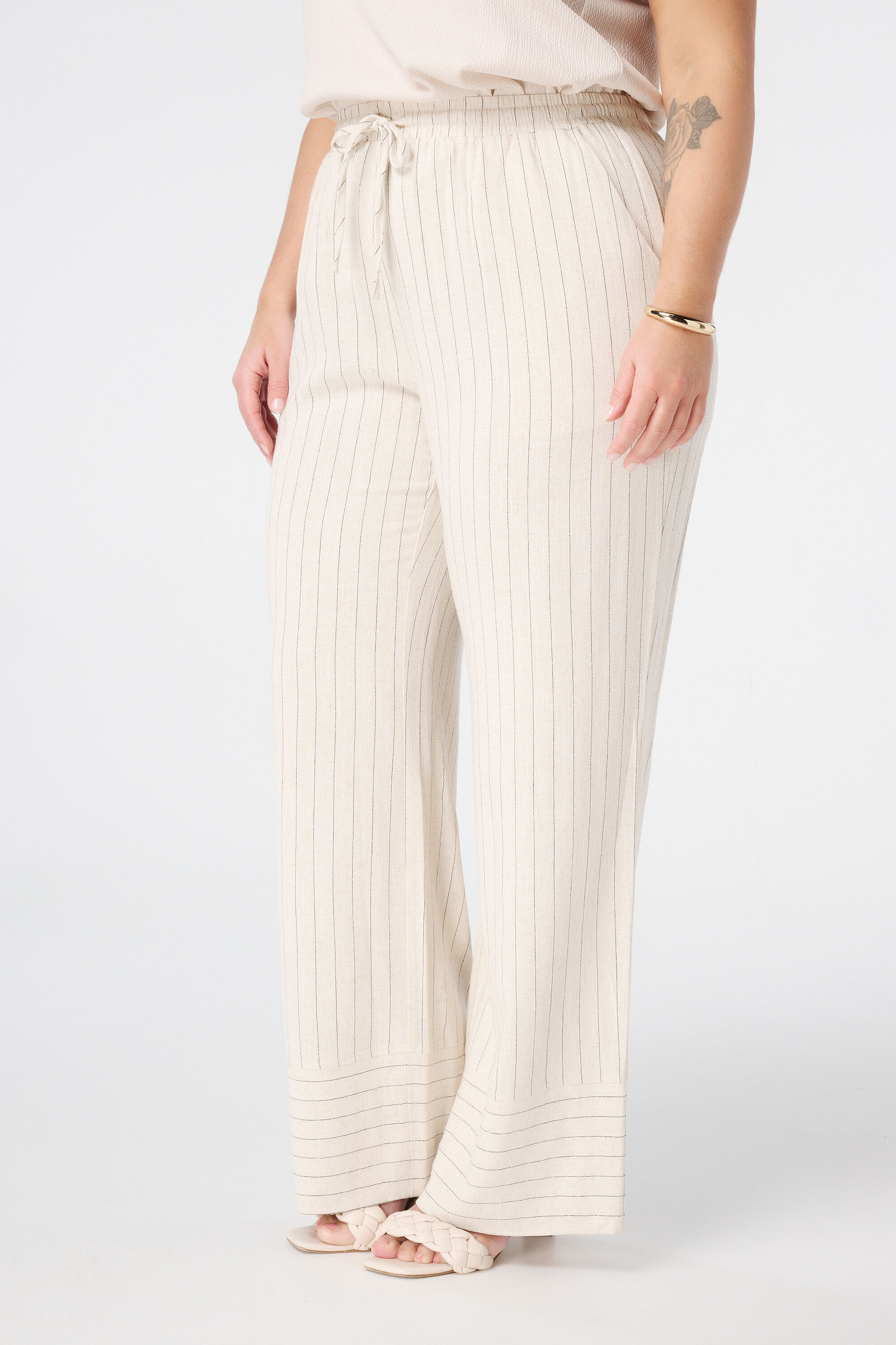 Pantalon &agrave; rayures image number 5