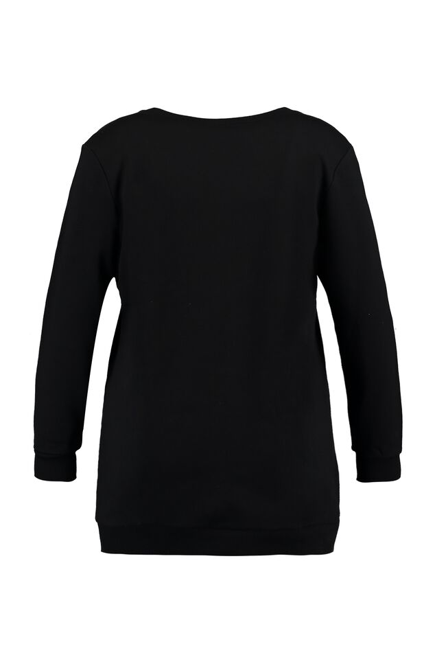 Long sweat-shirt avec motif en relief image number 2