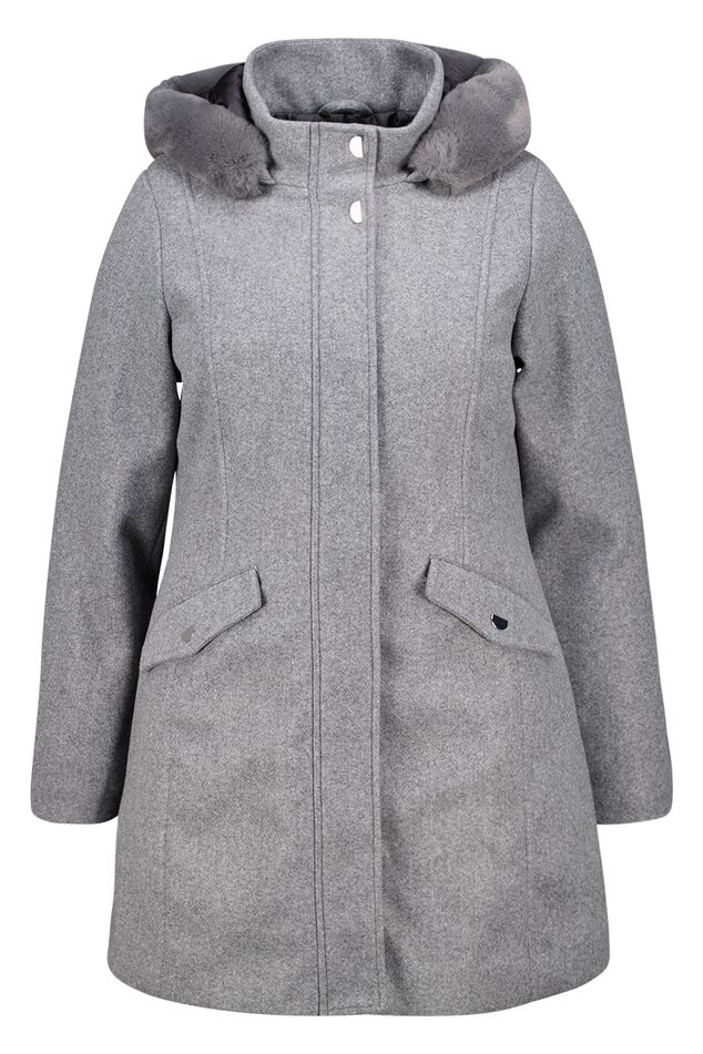 Veste avec col en fausse fourrure image number 1