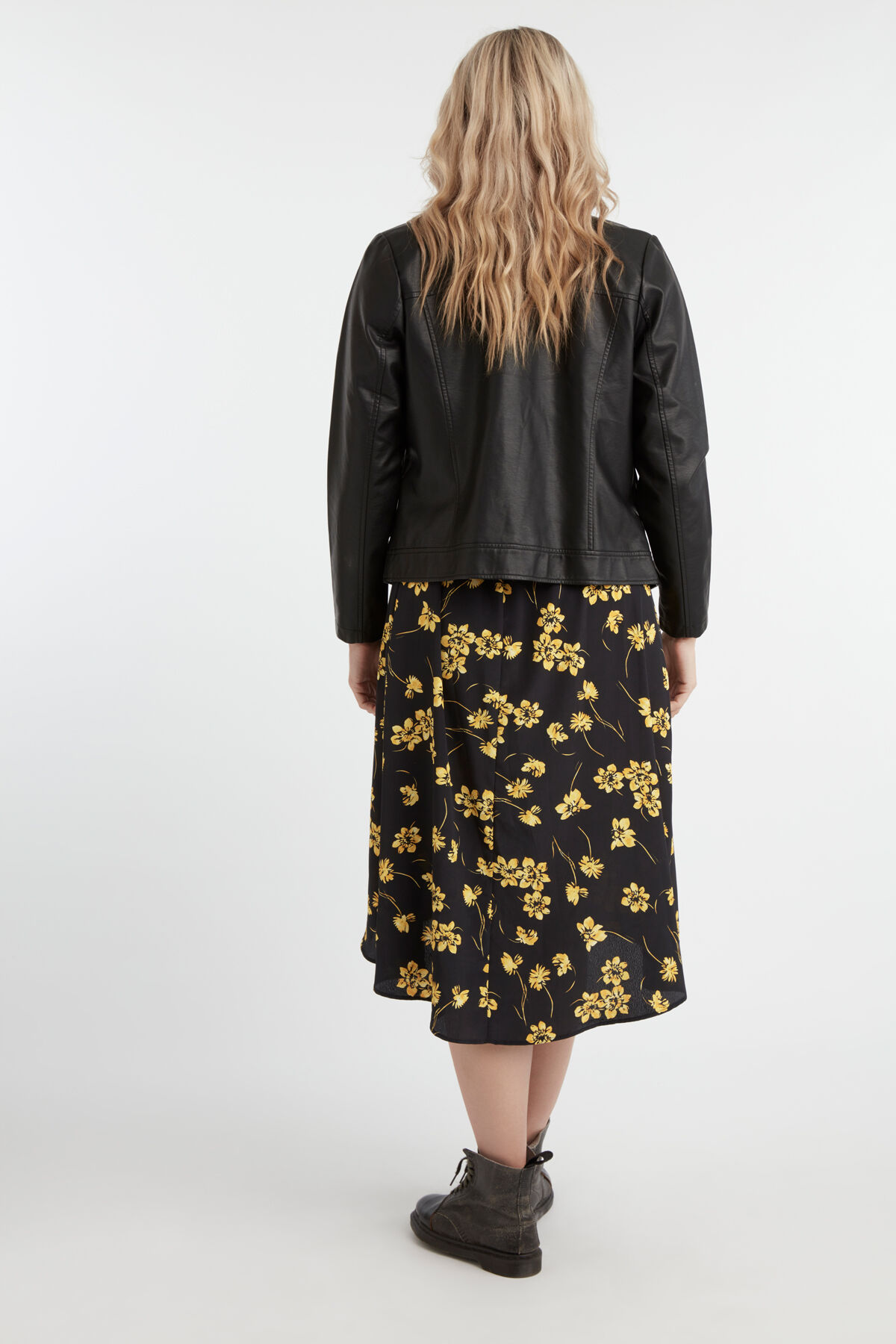 Veste en cuir PU &agrave; boutons-pression  image number 5