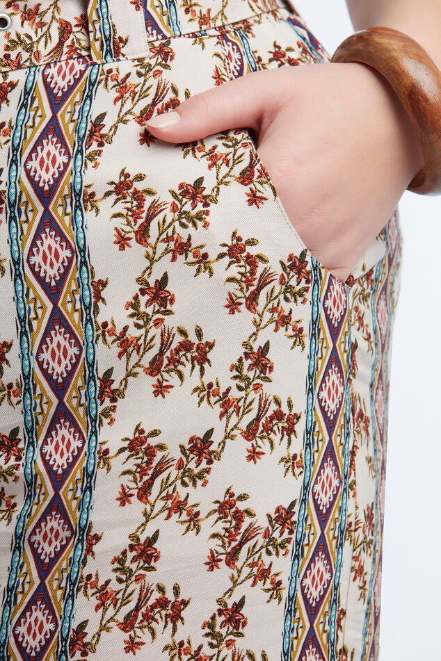 Pantalons larges avec imprimé image number 4