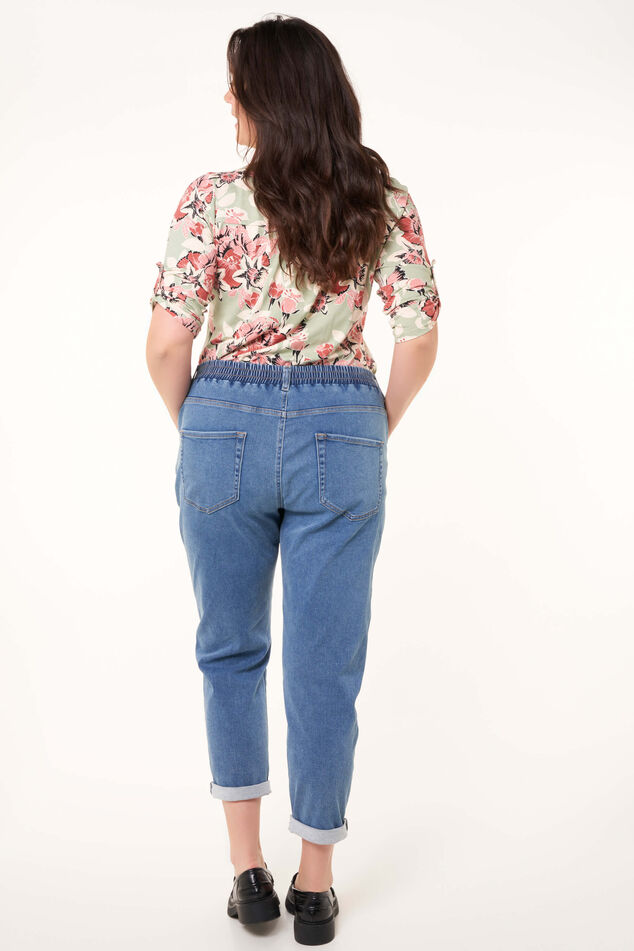 Pantalon de style jogging en denim image number 3