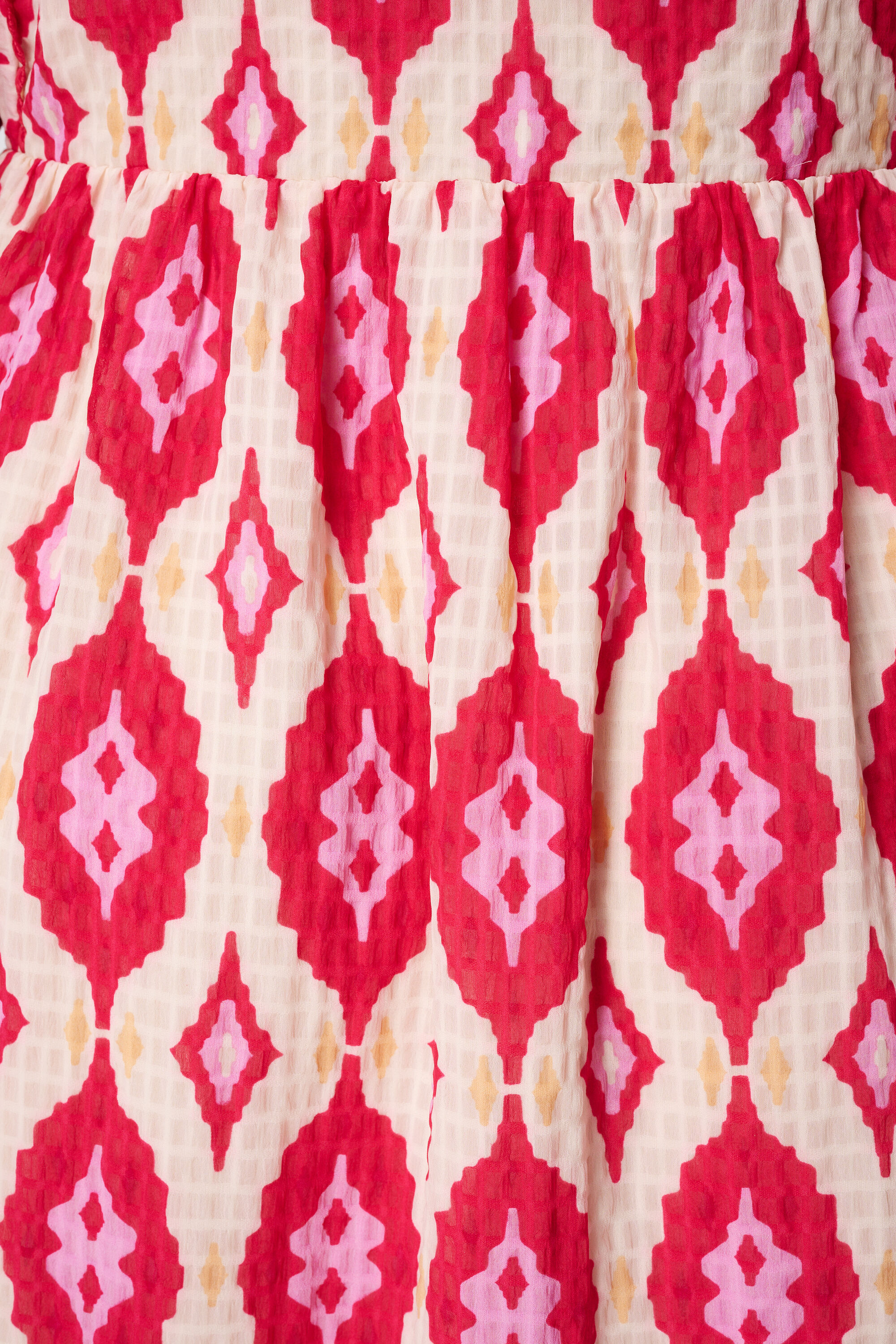 Robe avec col en V et mancherons  image number 6