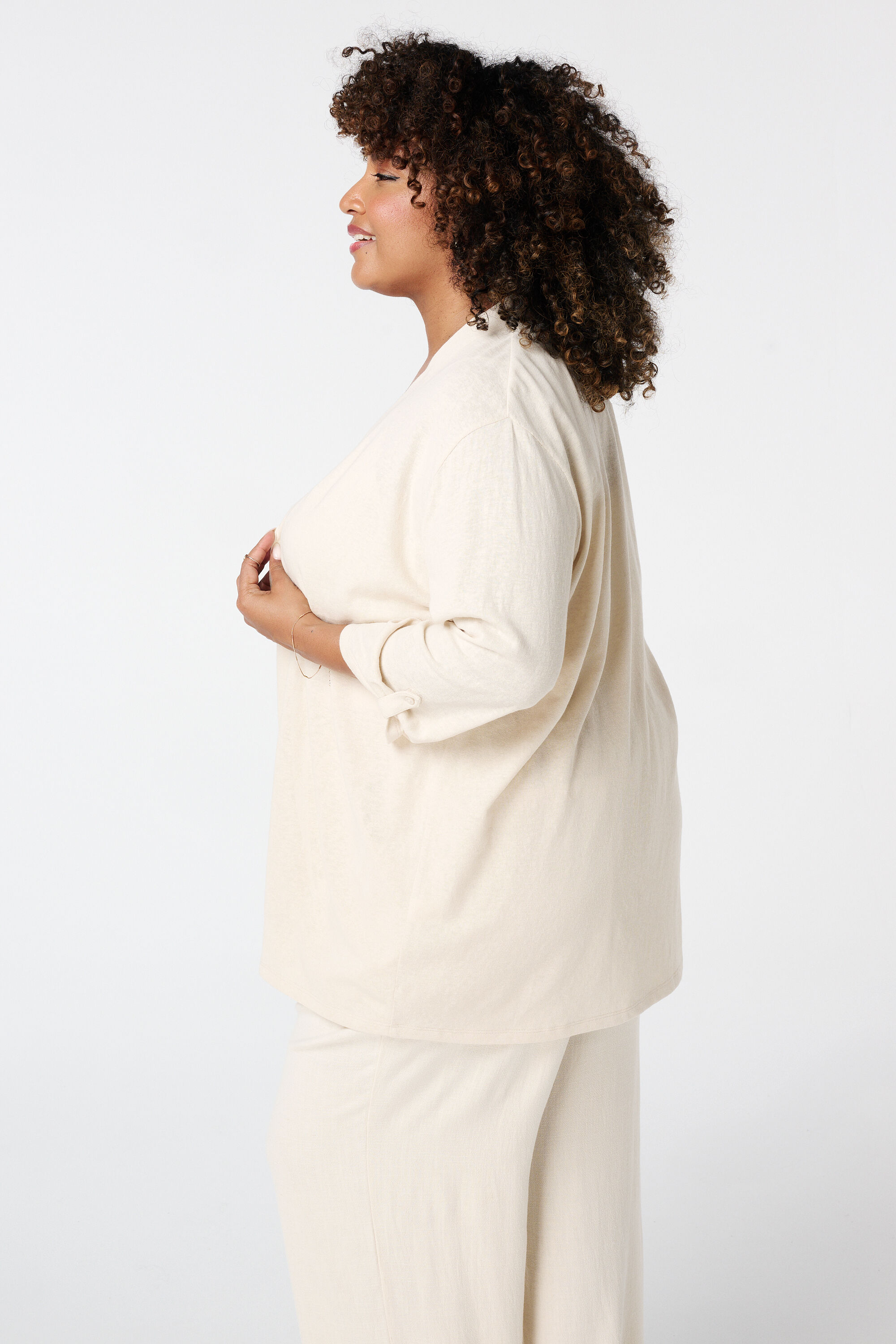 Gilet avec manches trois quarts image number 3